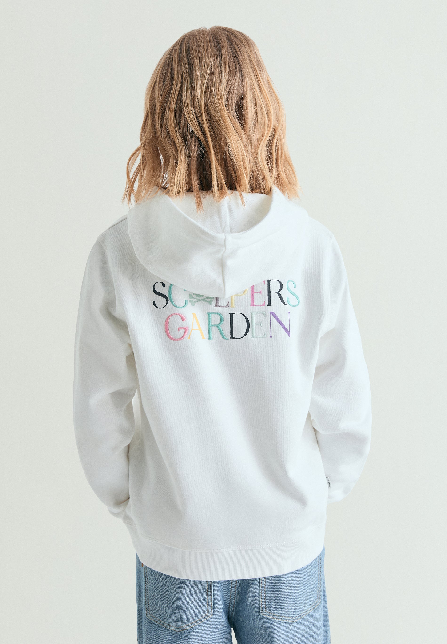 HOODIE WITH MULTICOLOURED LOGO