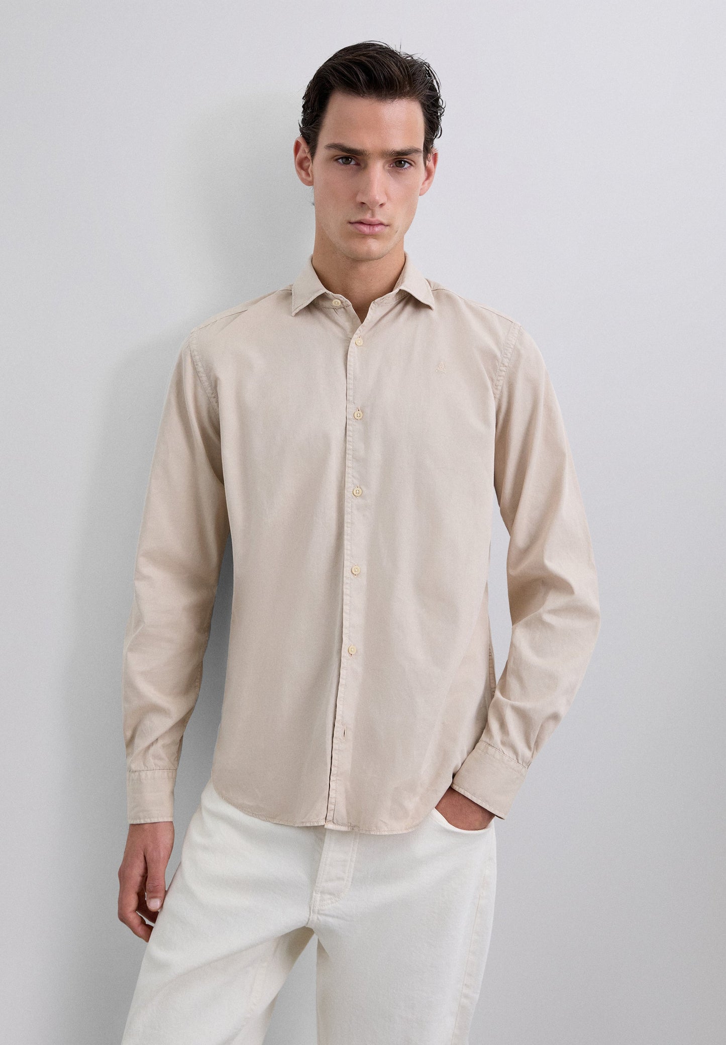 REGULAR FIT EMBROIDERED SHIRT