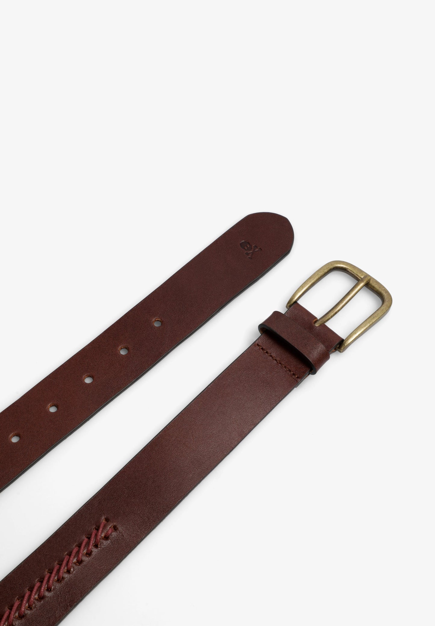 CONTRAST BRAIDED LEATHER BELT