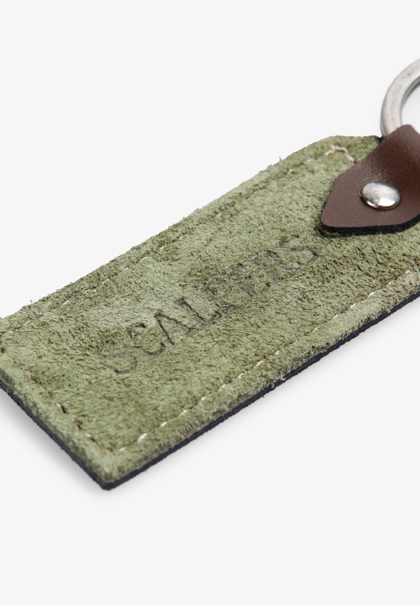 LEATHER KEYCHAIN ENGRAVED WITH LOGO