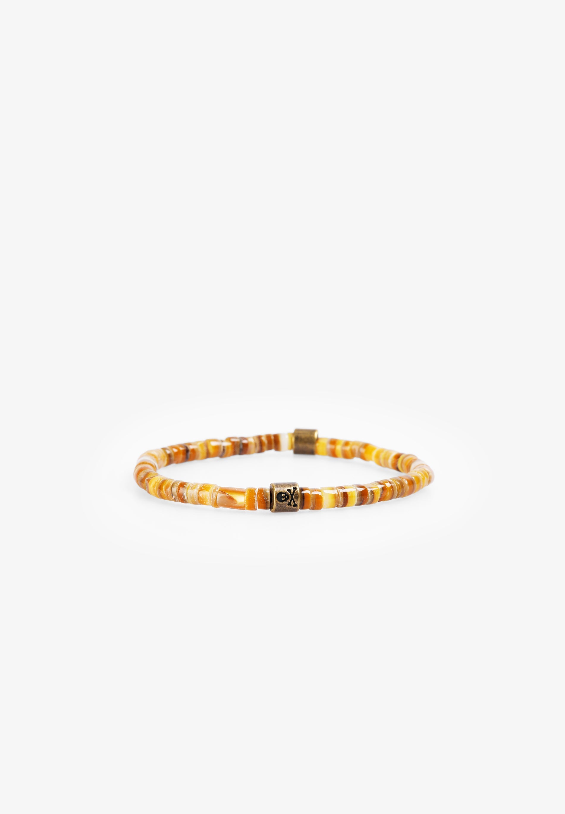 NATURAL STONE SKULL BRACELET