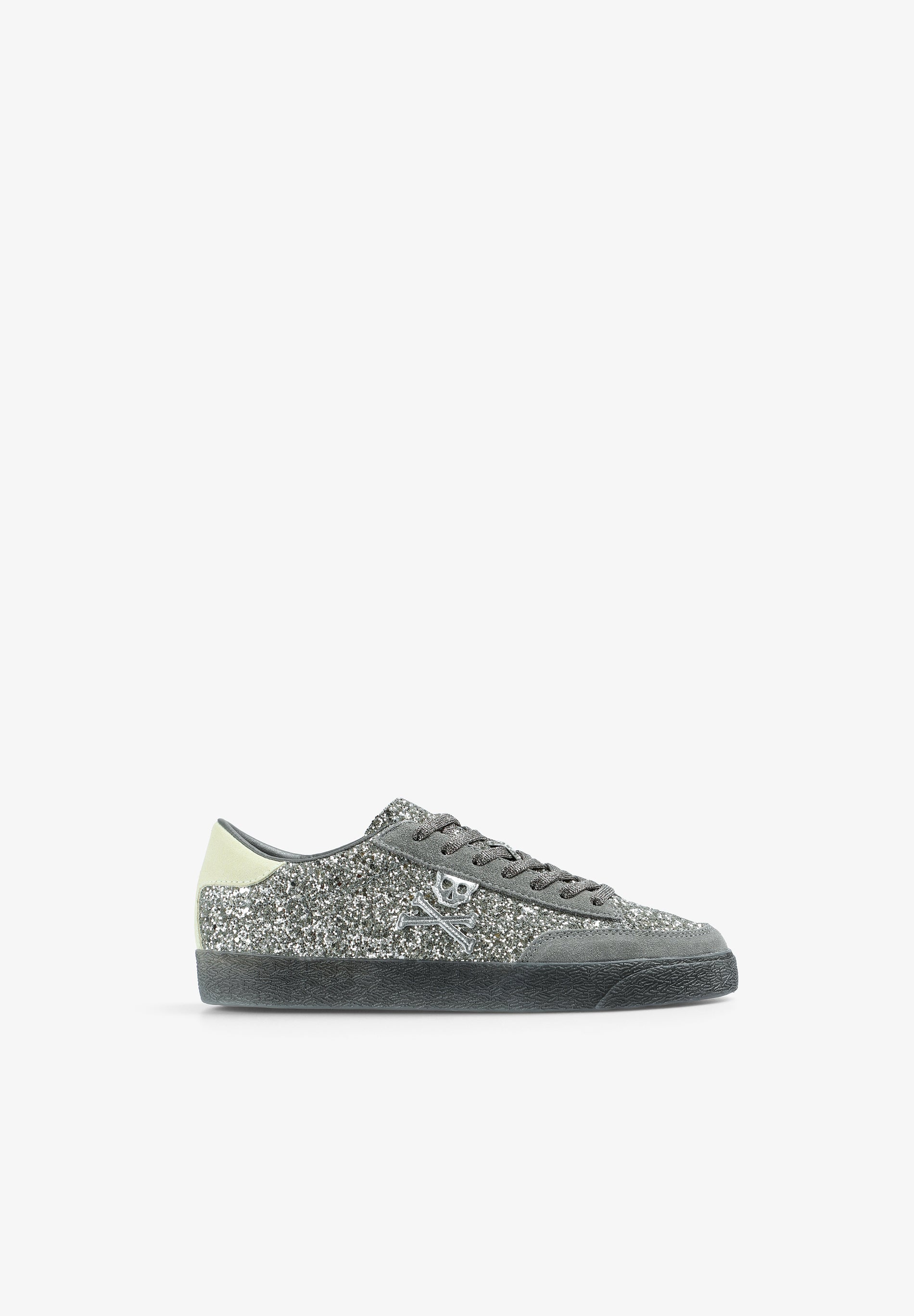 GLITTER SKULL SNEAKERS
