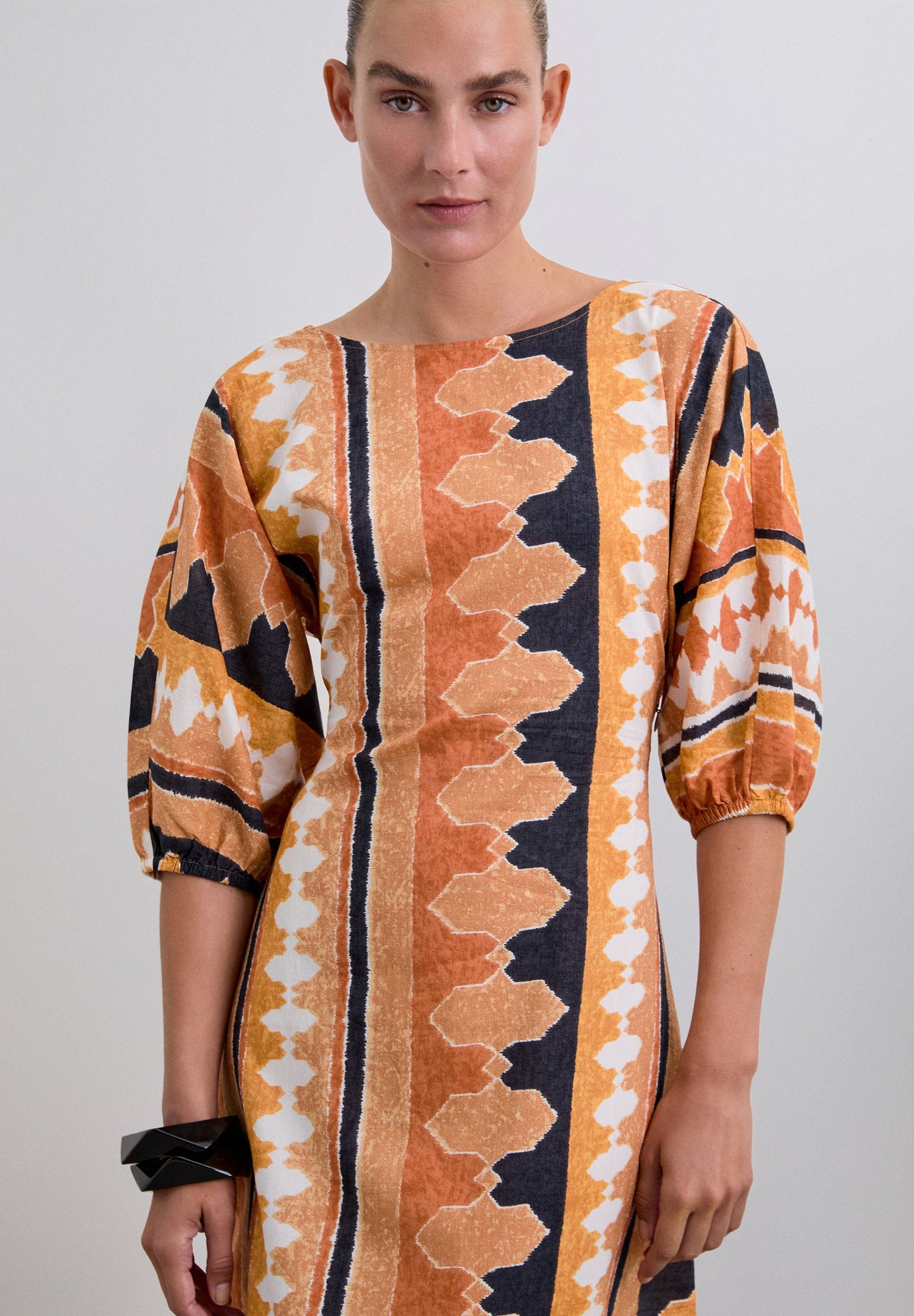 ETHNIC MIDI DRESS