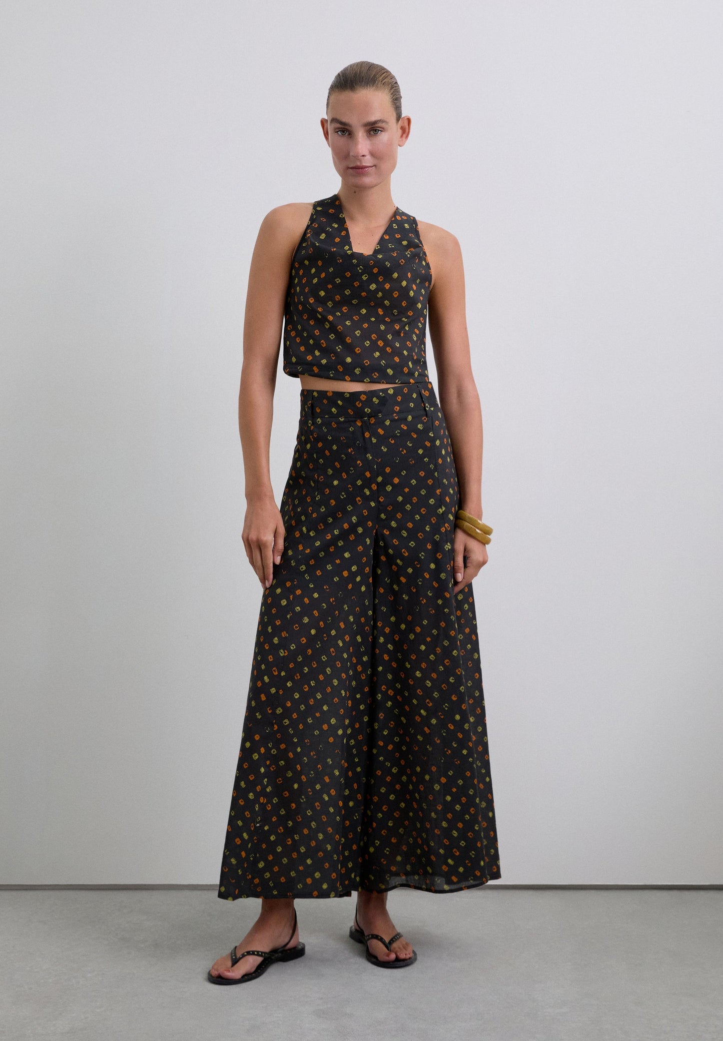 100% COTTON PRINT TOP