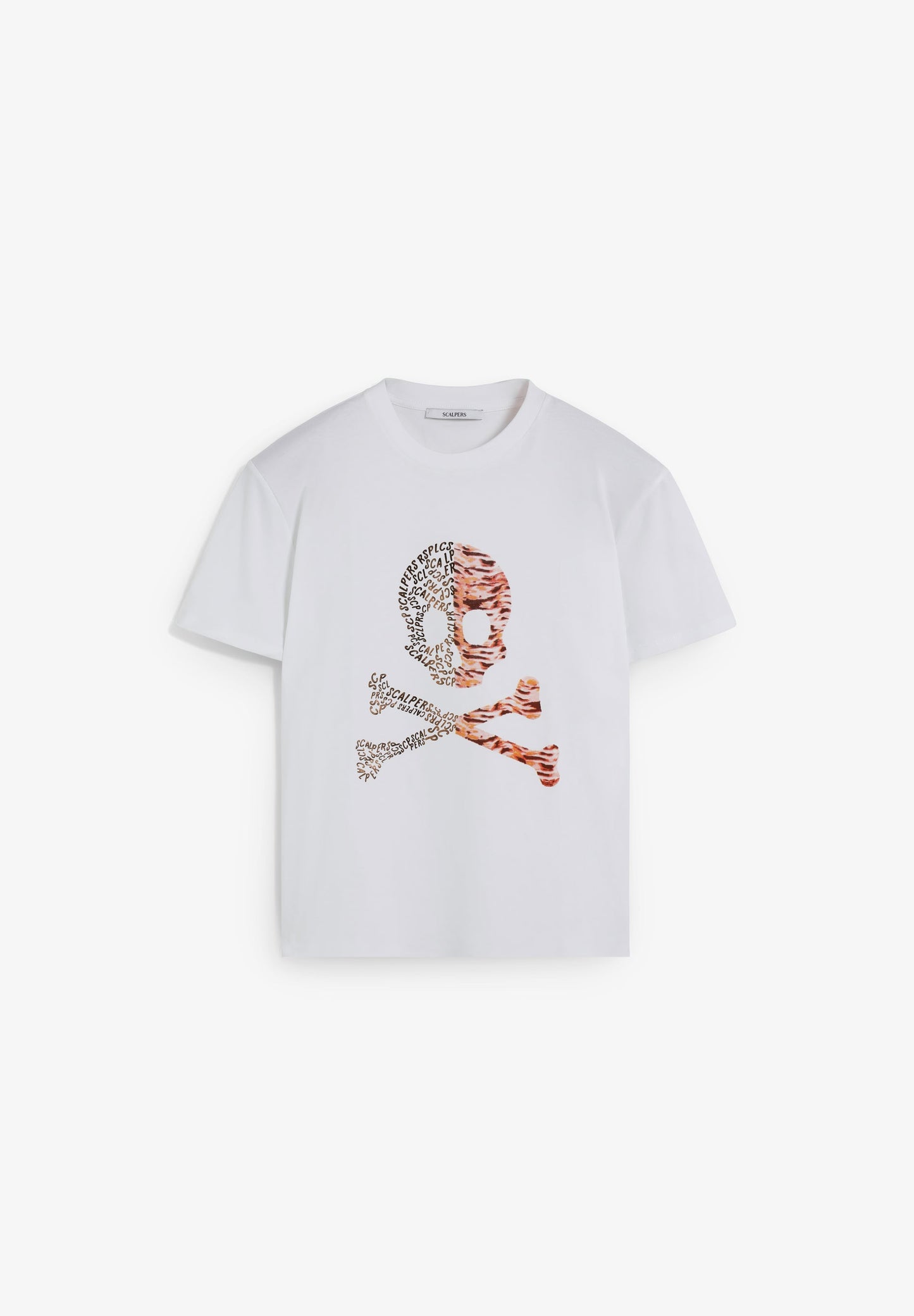 T-SHIRT WITH SKULL PRINT LOGO