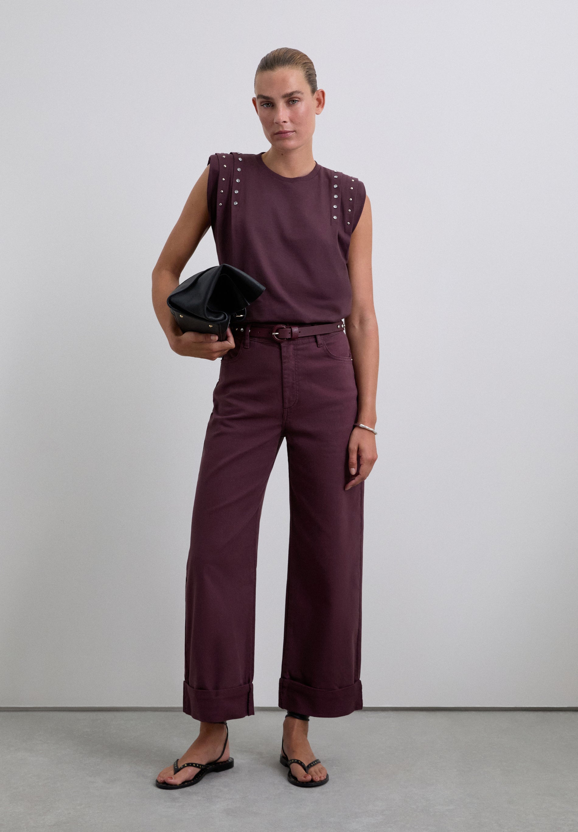 DENIM CULOTTE TROUSERS