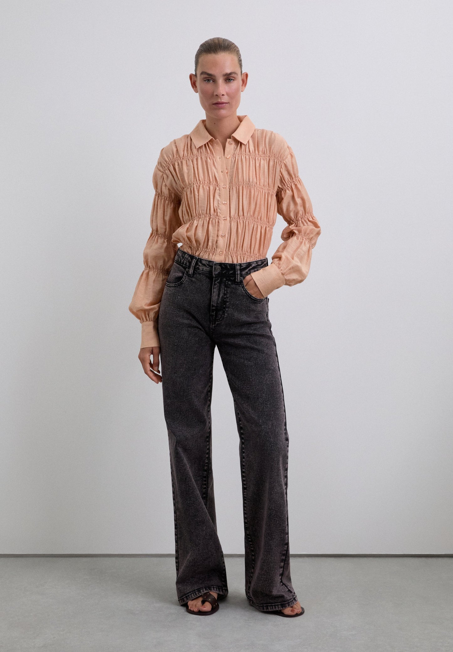 PANTALÓN DENIM TIRO MEDIO - Scalpers