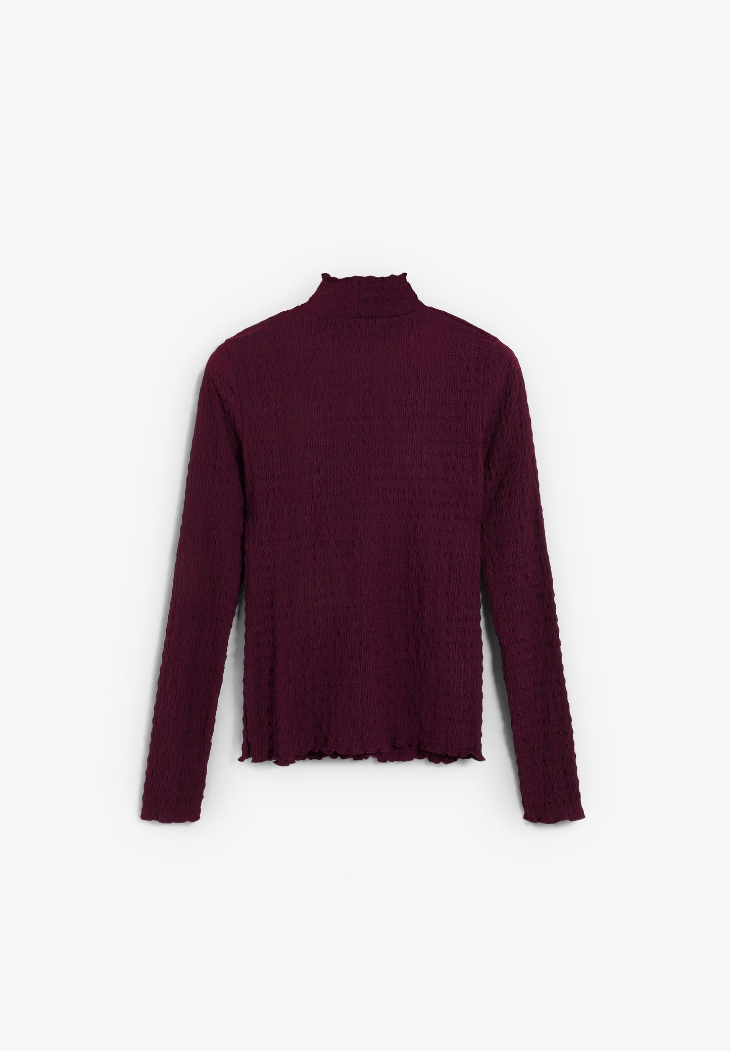 TEXTURED HIGH NECK TOP