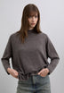WOOL BLEND HIGH NECK SWEATER