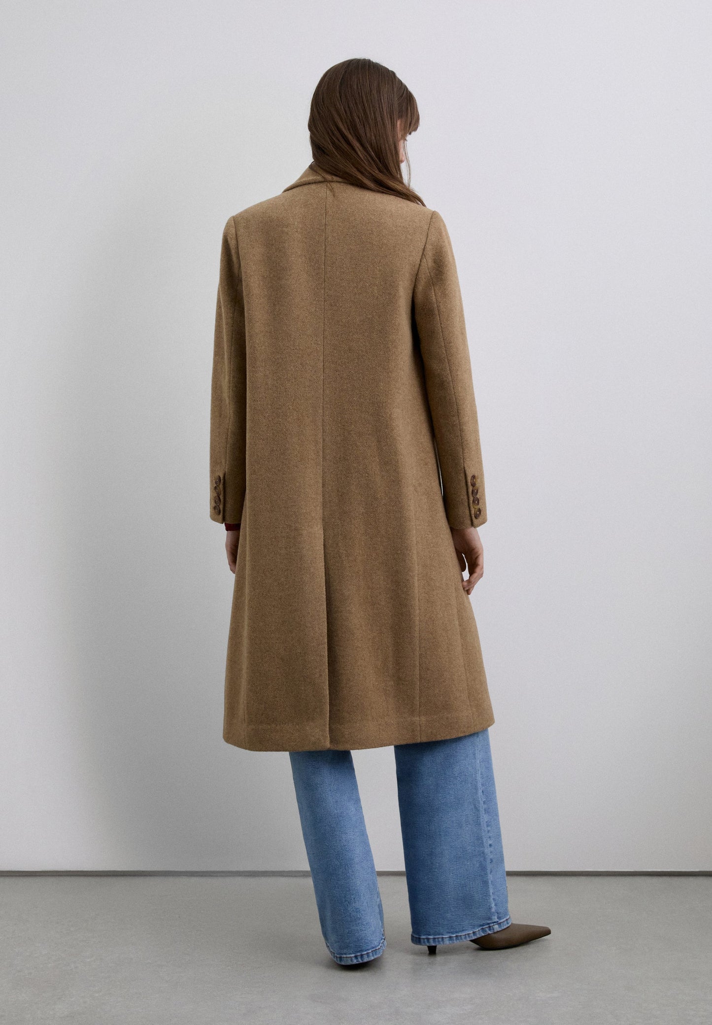 LONG WOOL BLEND COAT