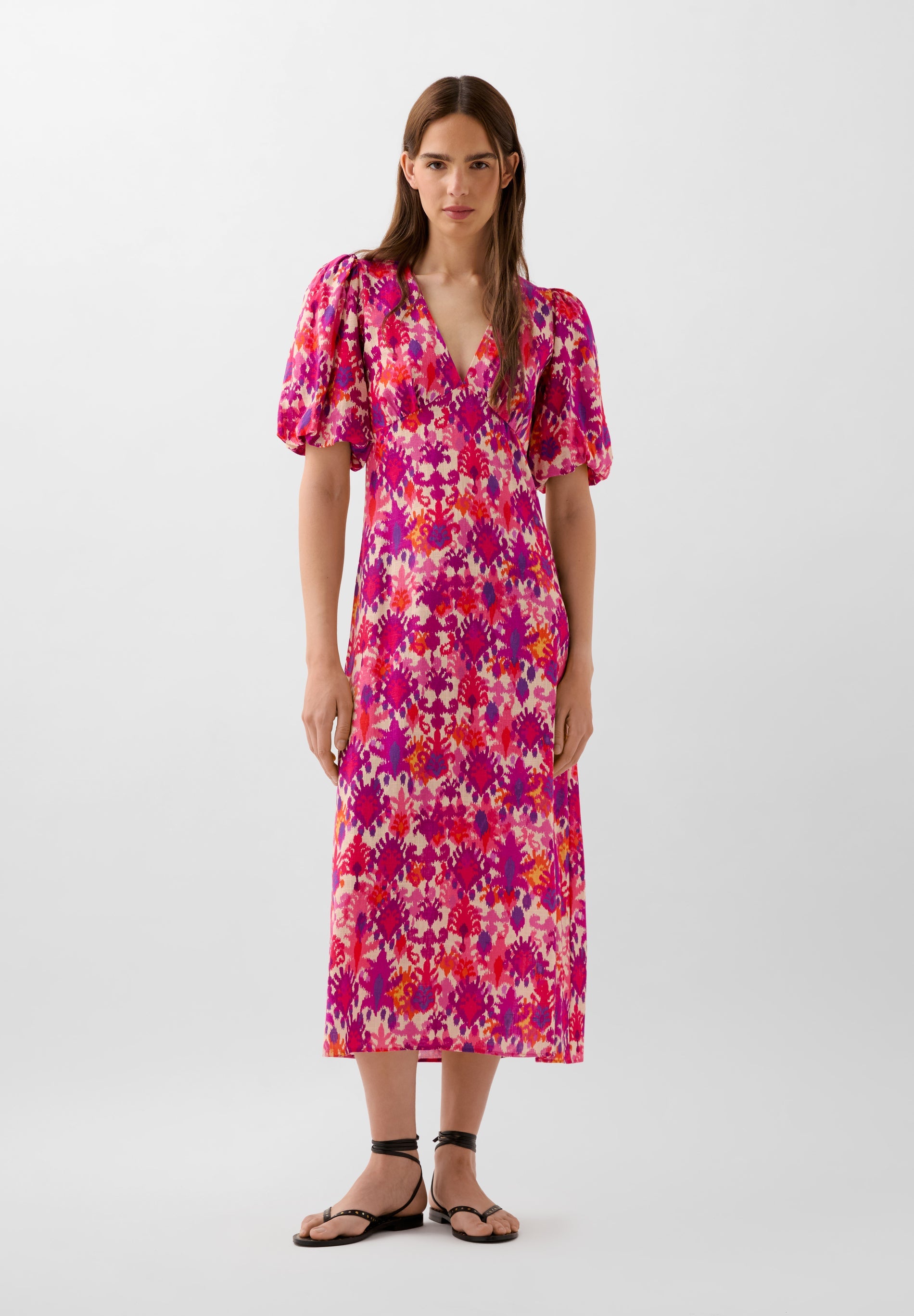ETHNIC MIDI DRESS