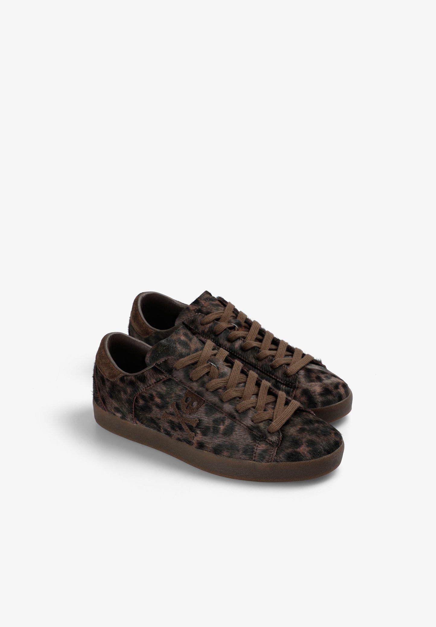 ANIMAL PRINT LEATHER SNEAKERS