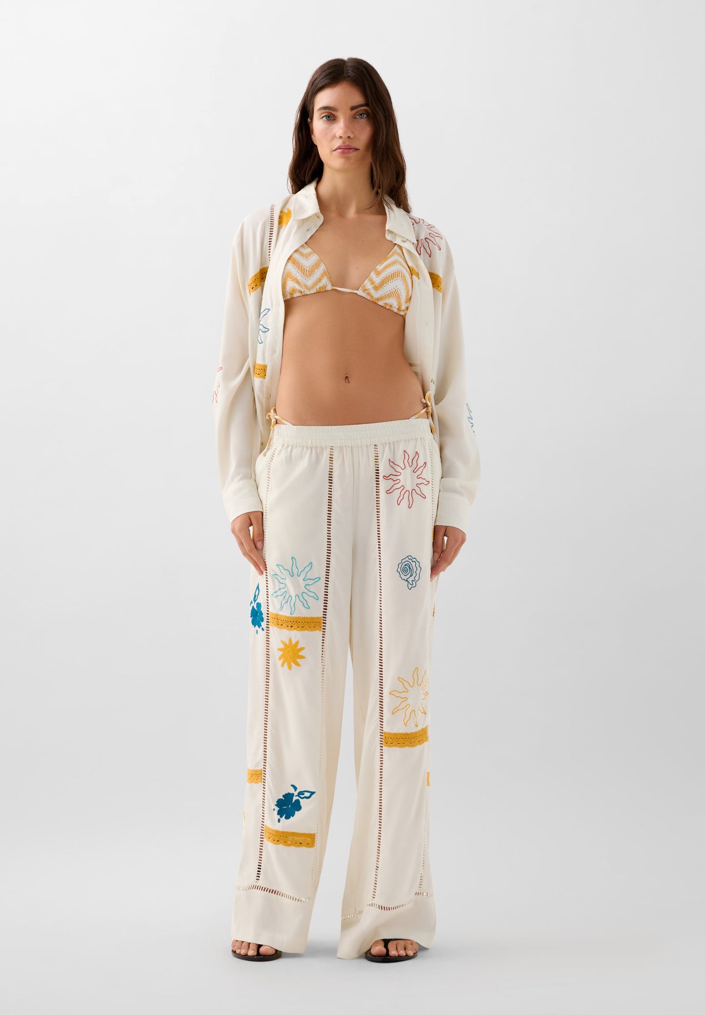 RELAXED EMBROIDERED TROUSERS | ROBIN X SCALPERS