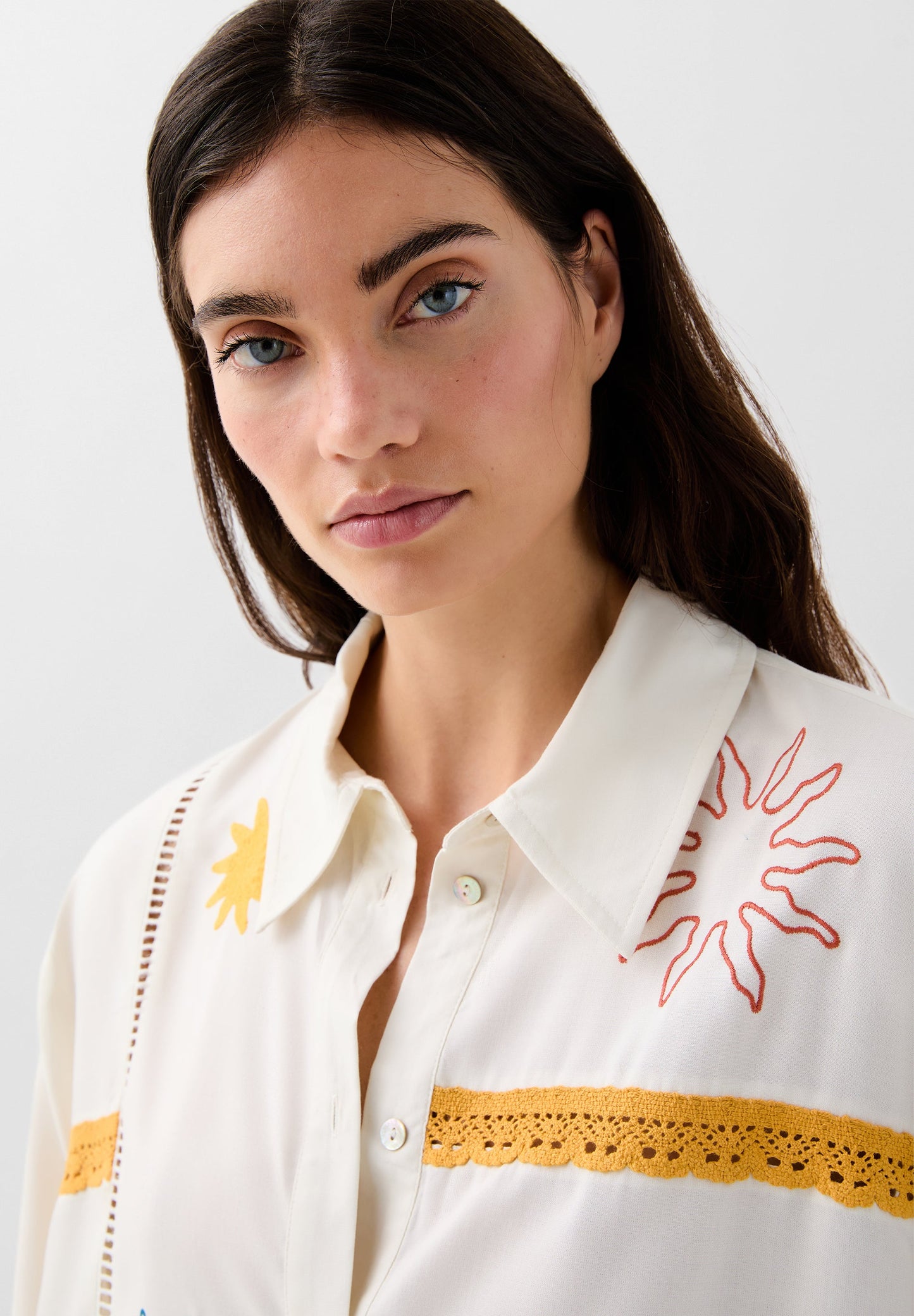 RELAXED EMBROIDERED SHIRT | ROBIN X SCALPERS