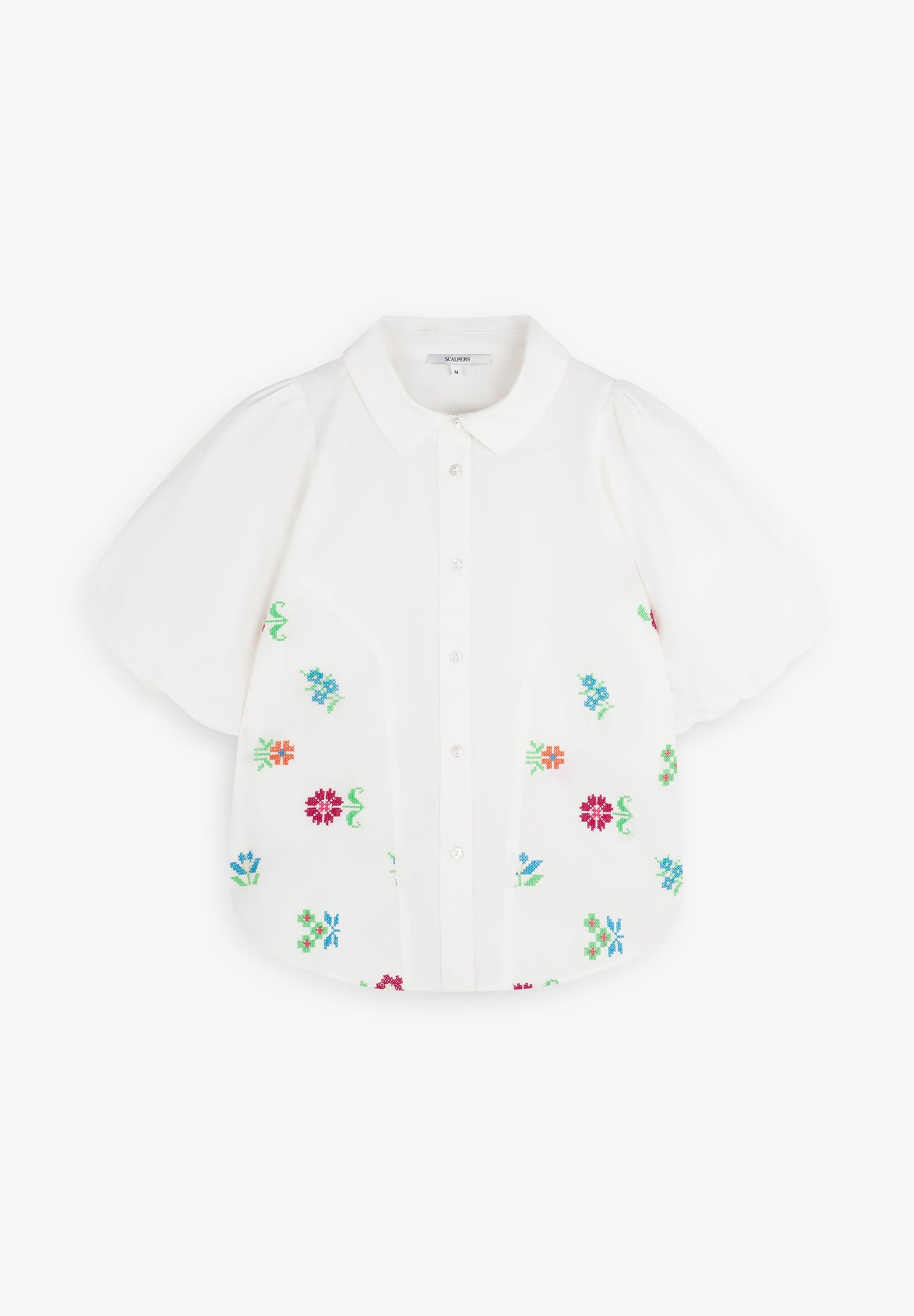 COTTON SHIRT WITH EMBROIDERED DETAILS