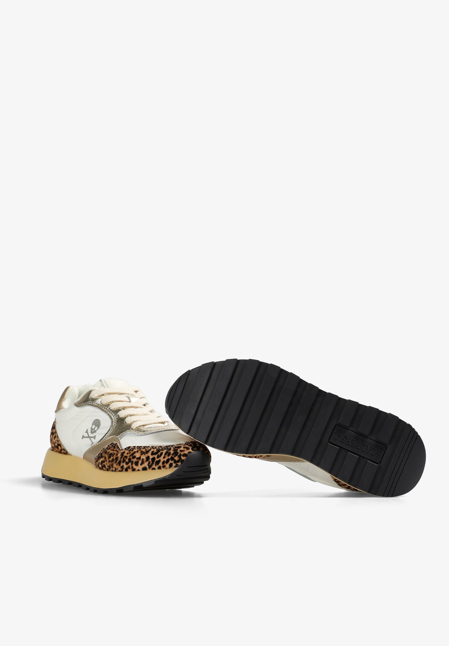 METALLIC ANIMAL PRINT SNEAKERS