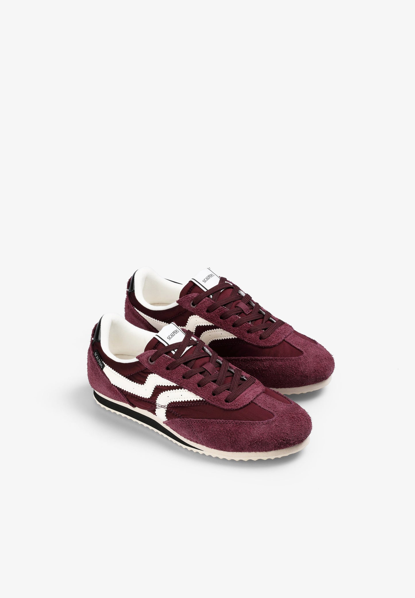 CONTRAST SUEDE SNEAKERS