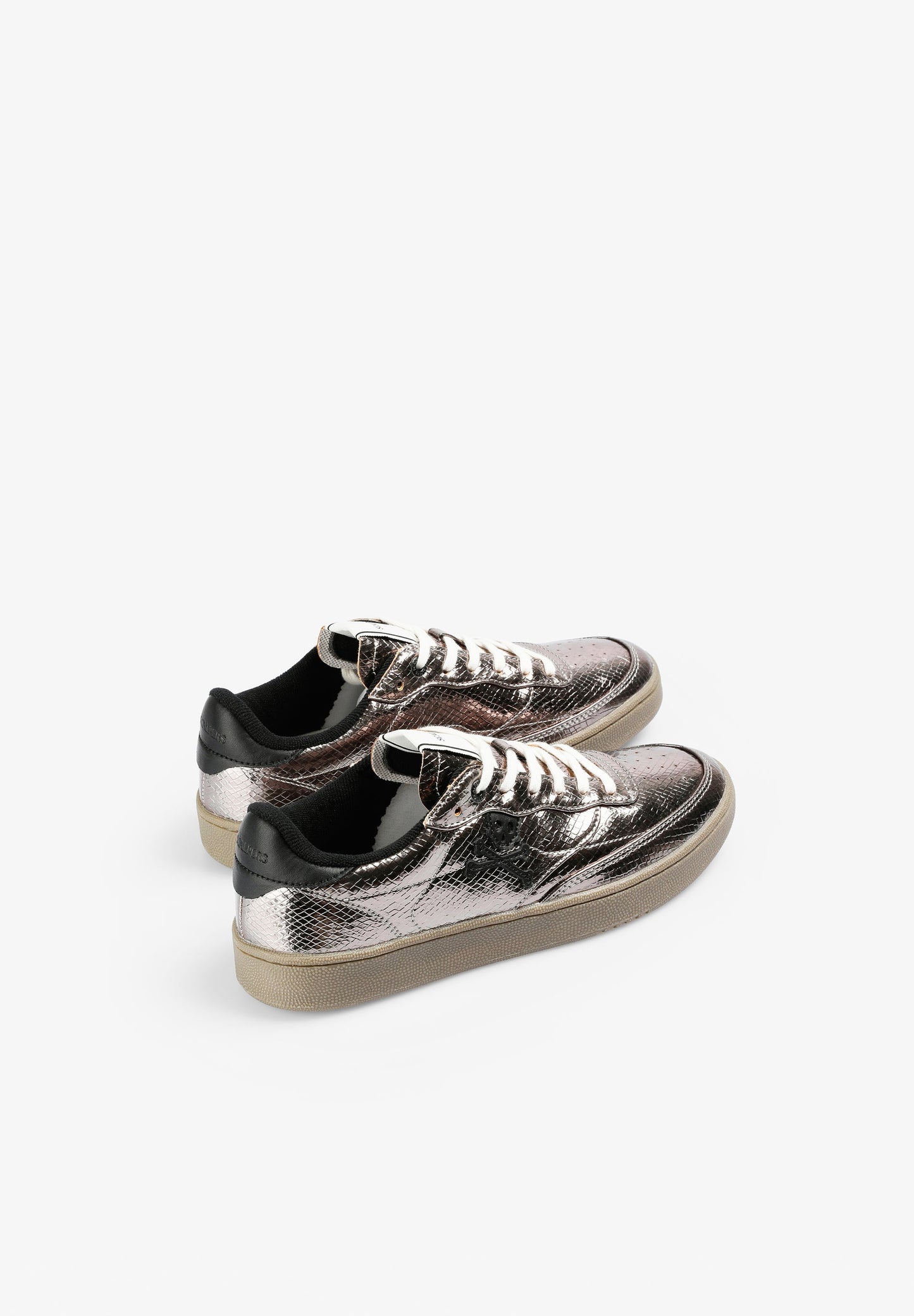 METALLIC SNAKE TEXTURE SNEAKERS