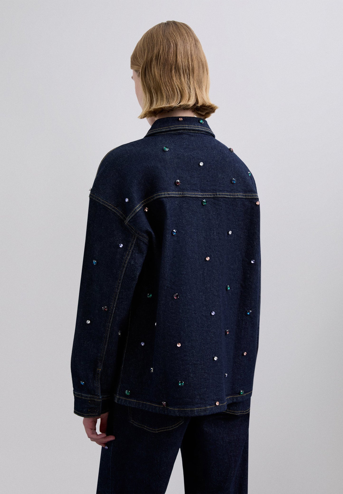 DENIM JACKET WITH EMBELLISHMENTS