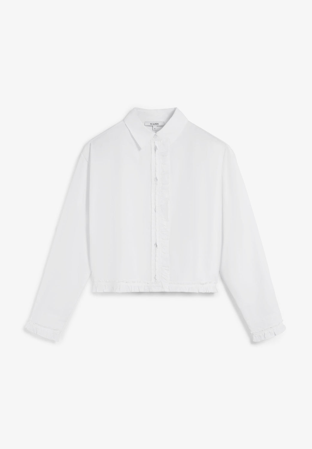 CAMISA CROPPED FRUNCES - Scalpers