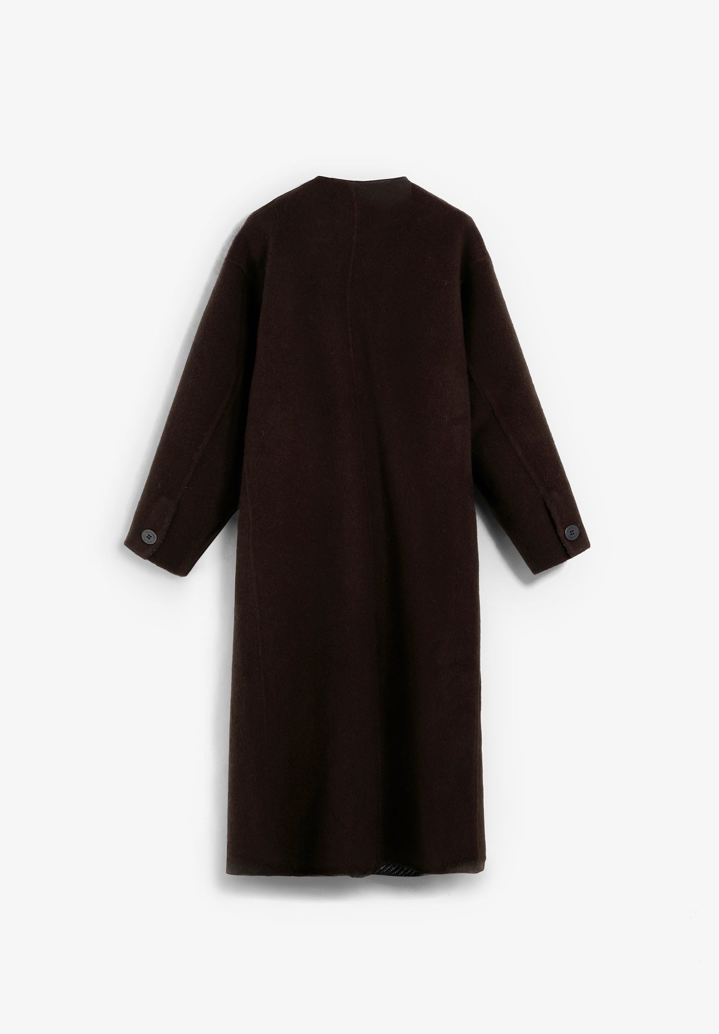 REVERSIBLE WOOL BLEND COAT