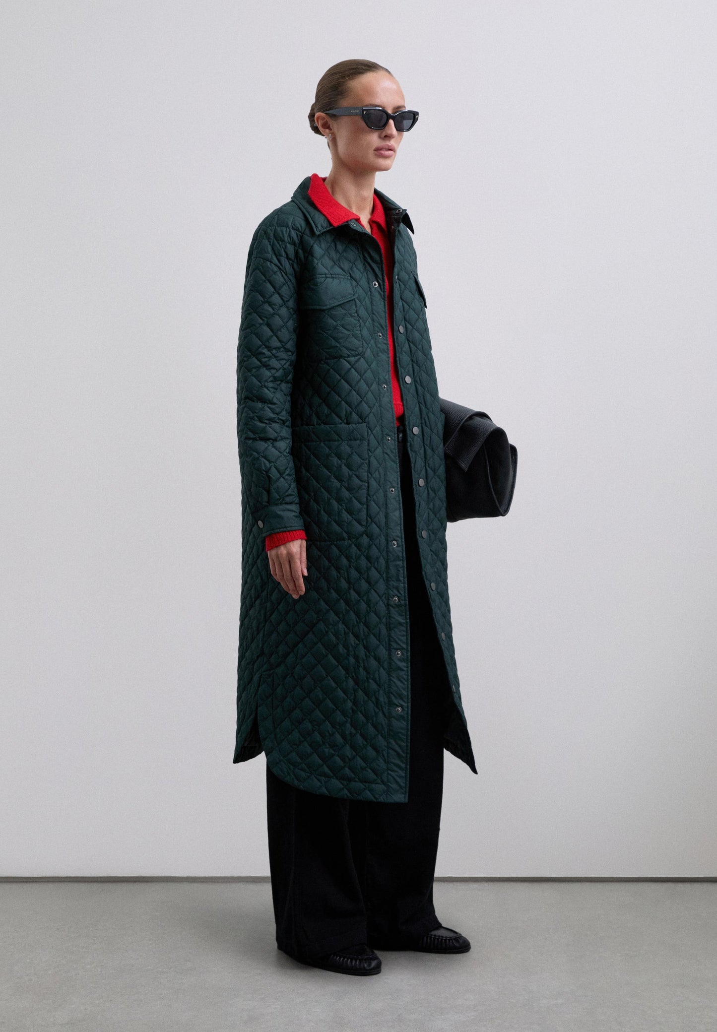 SCKNITLONGPUFFER COAT