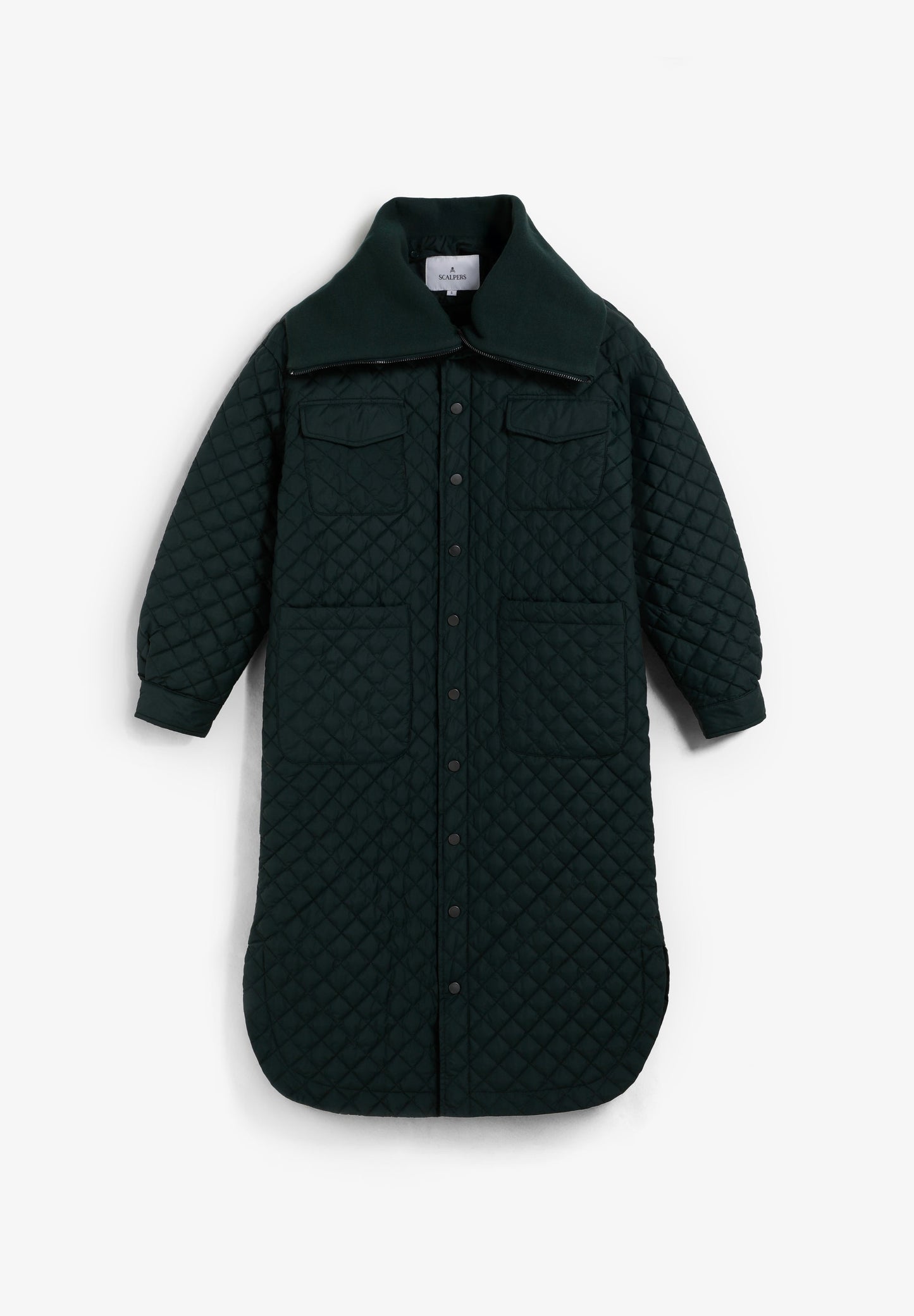 SCKNITLONGPUFFER COAT