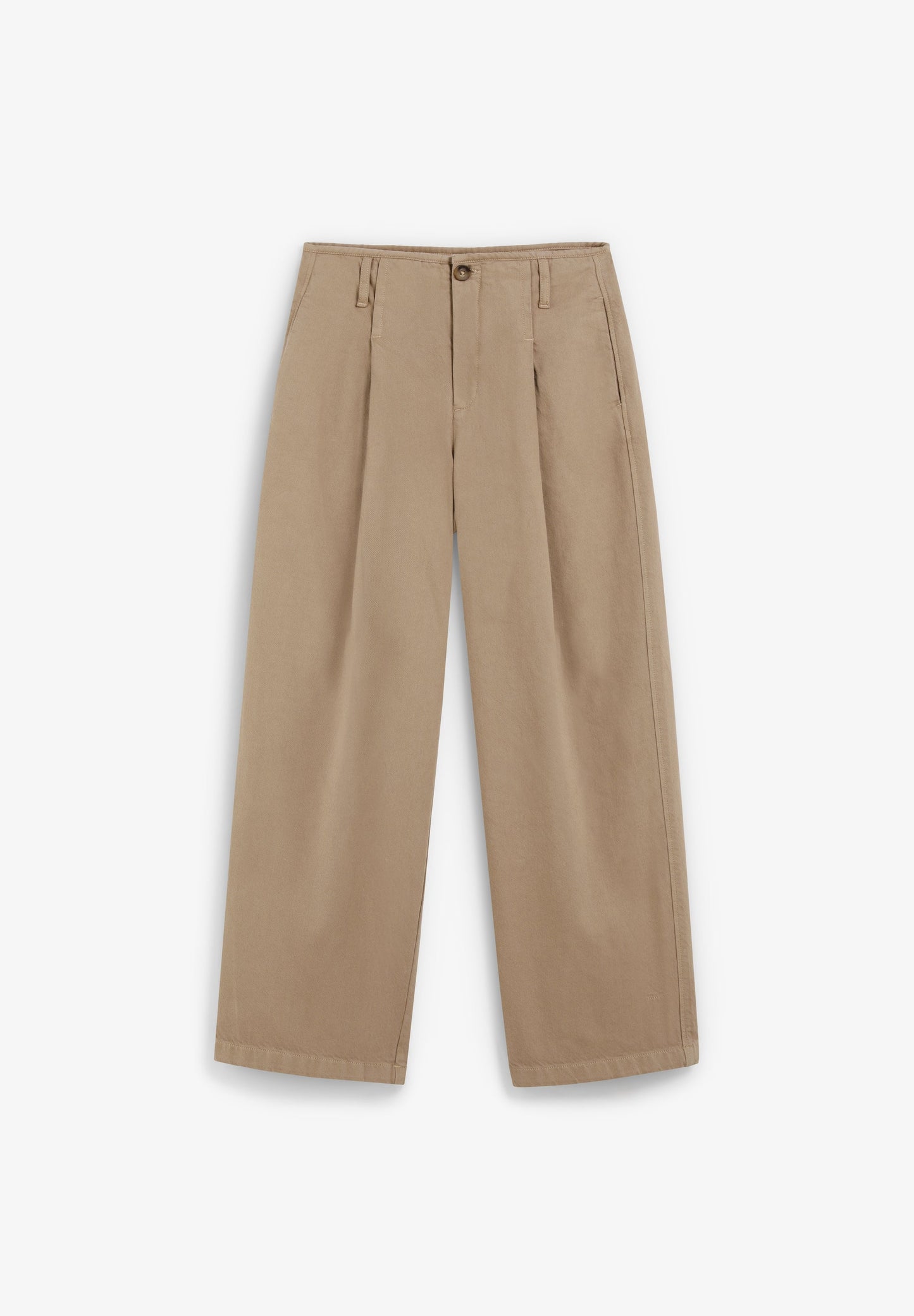 DARTED COTTON TROUSERS
