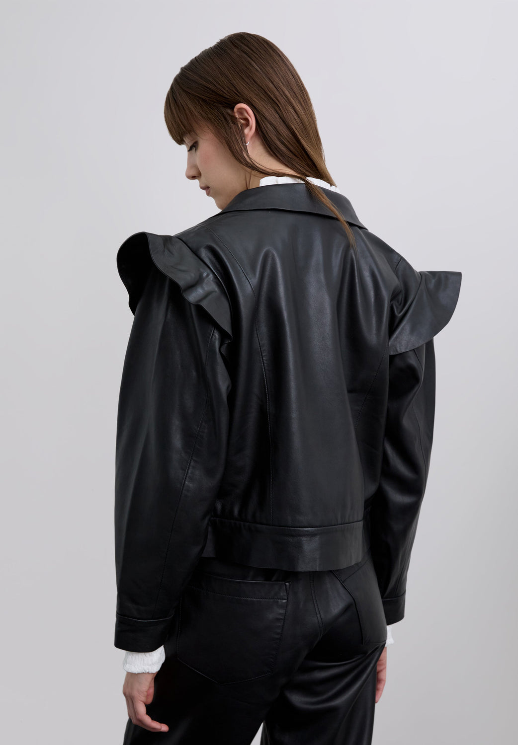 CHAQUETA BOMBER VOLANTES PIEL - Scalpers