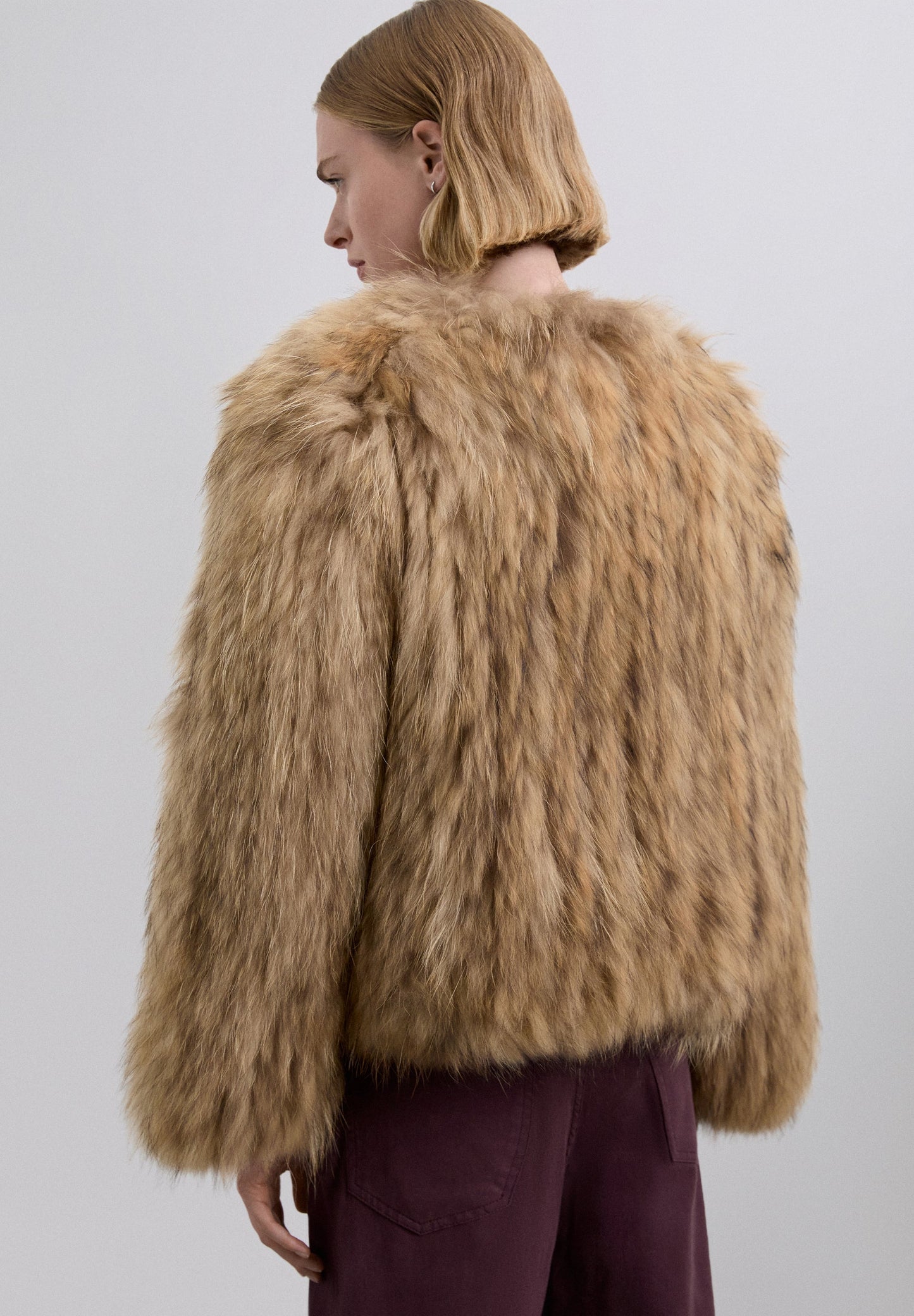 NATURAL RACOON JACKET