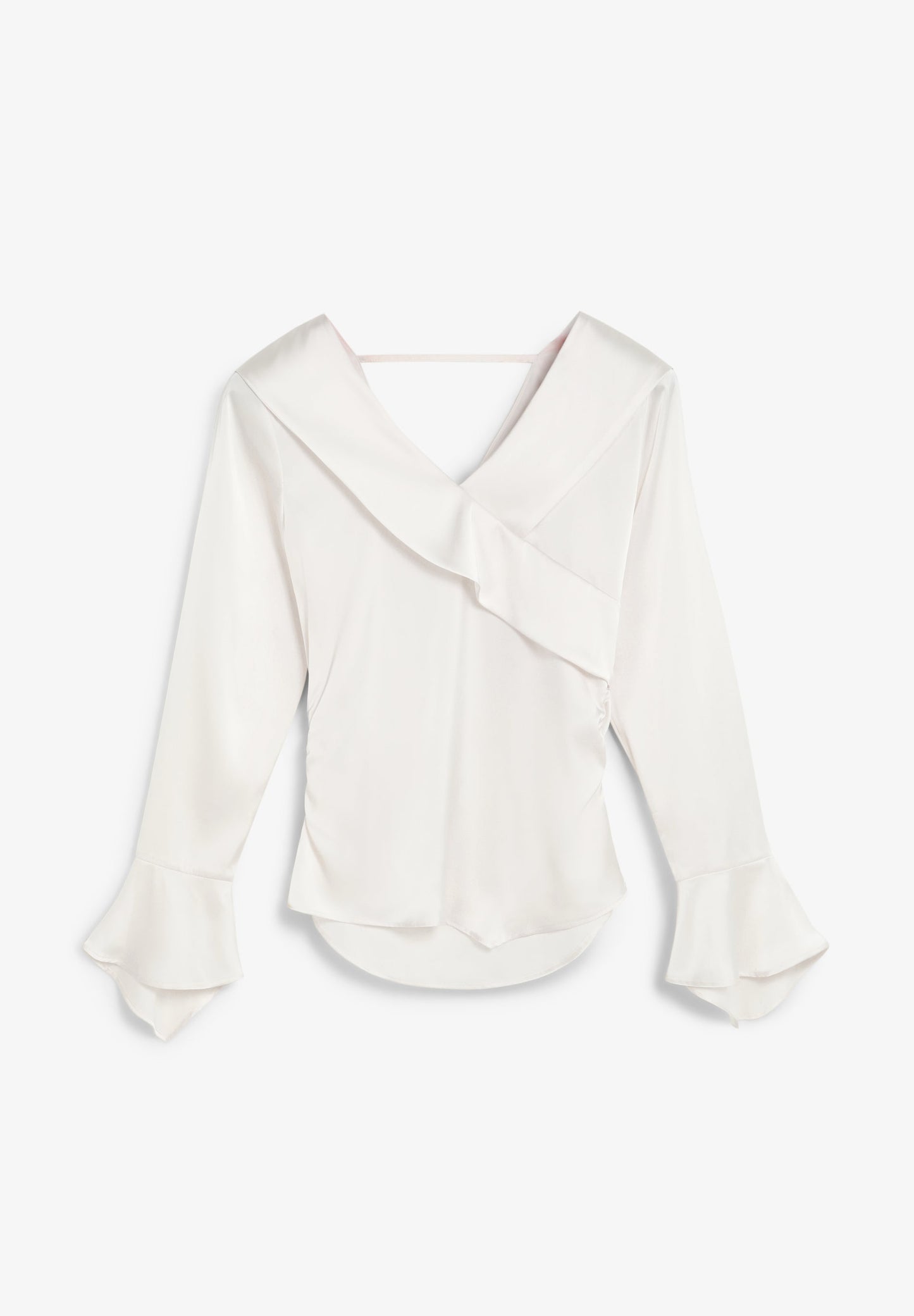 SATIN ASYMMETRIC SHIRT