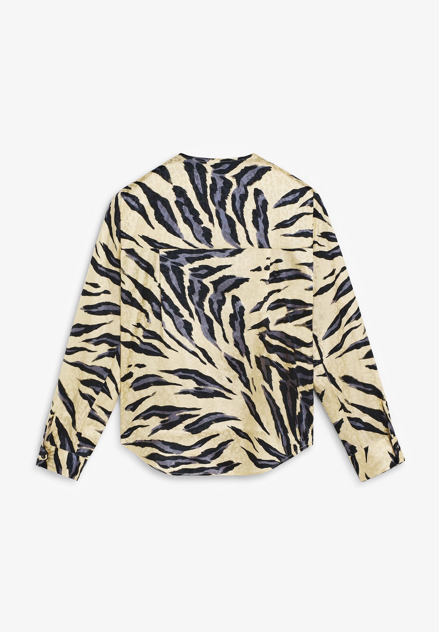 ANIMAL PRINT SATIN BLOUSE