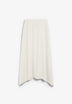 ASYMMETRIC KNIT MIDI SKIRT