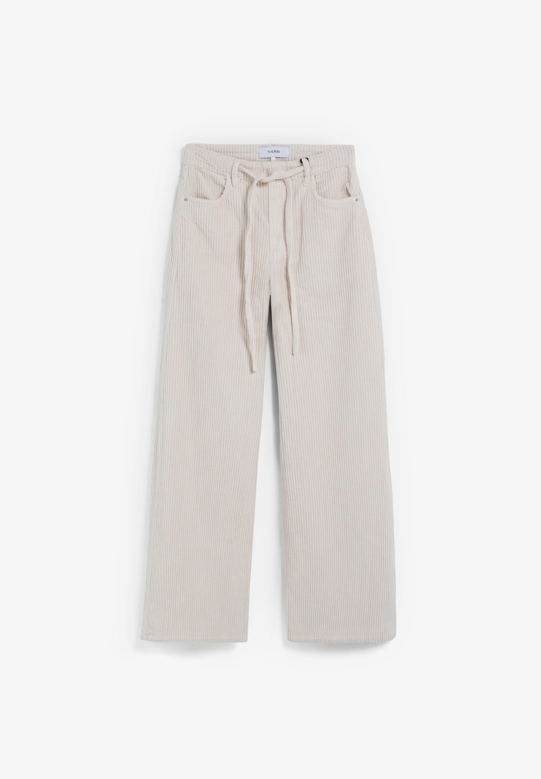 CORDUROY DRAWSTRING TROUSERS.
