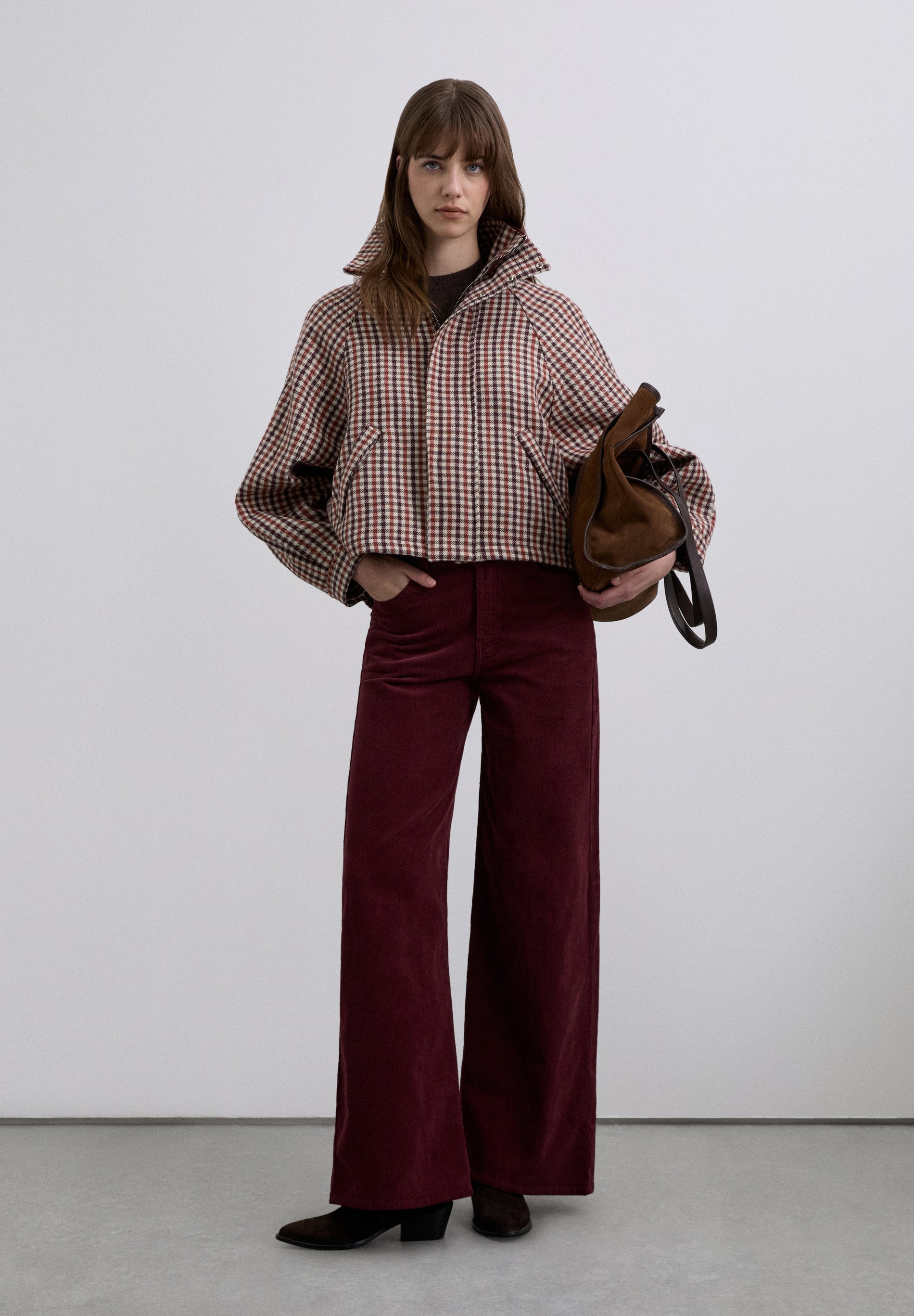 STRAIGHT CORDUROY TROUSERS
