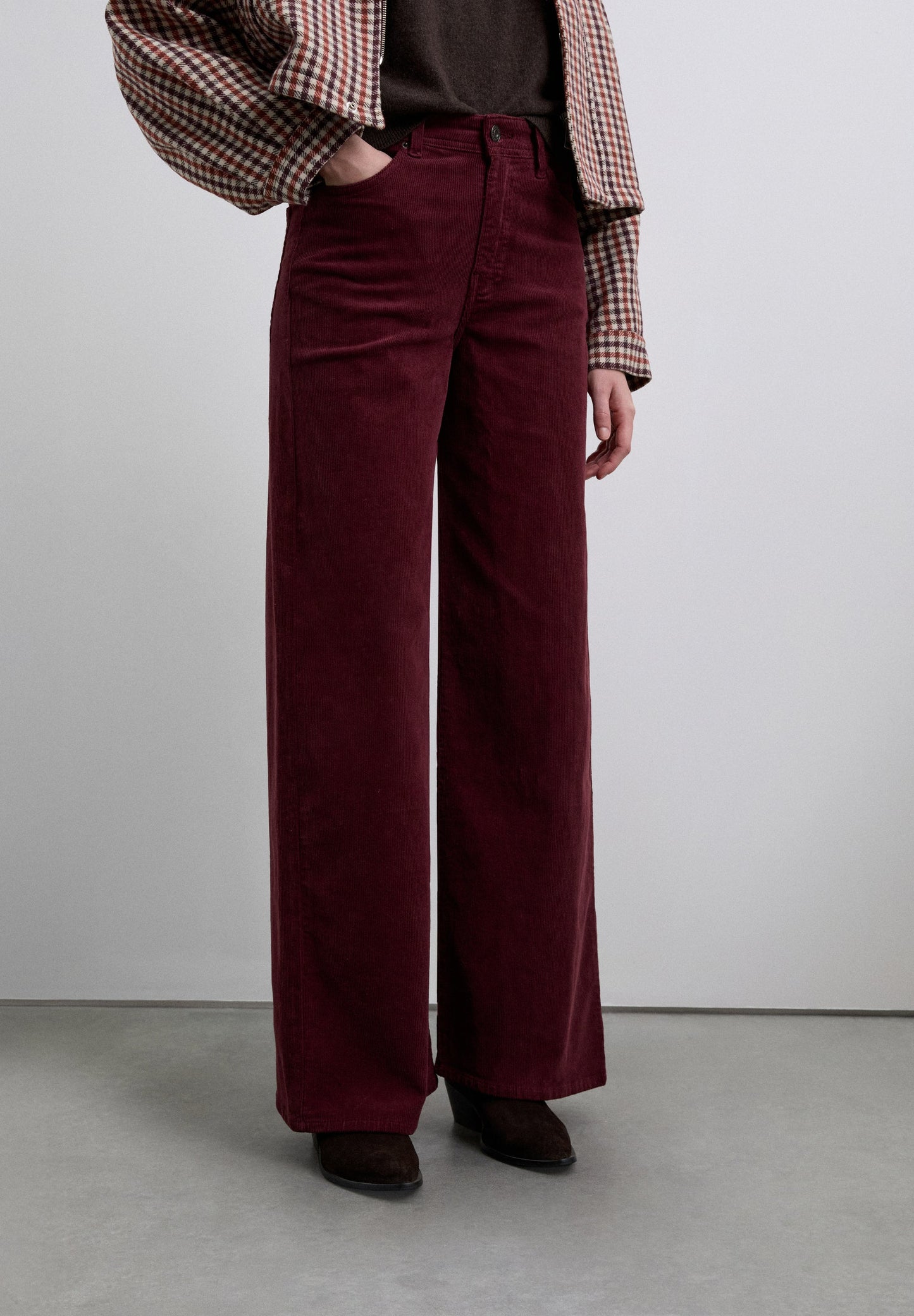 STRAIGHT CORDUROY TROUSERS