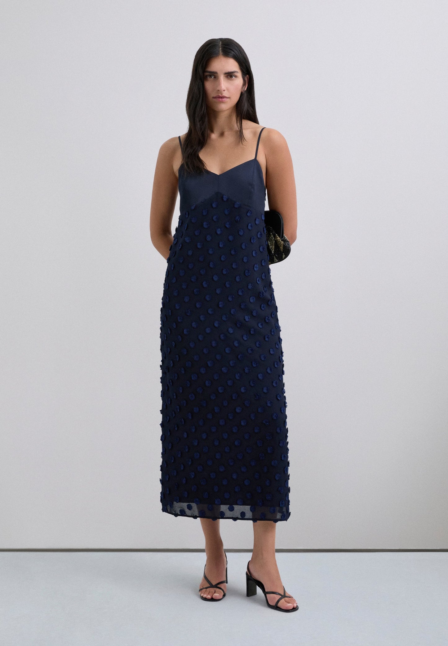 POLKA DOT MIDI DRESS