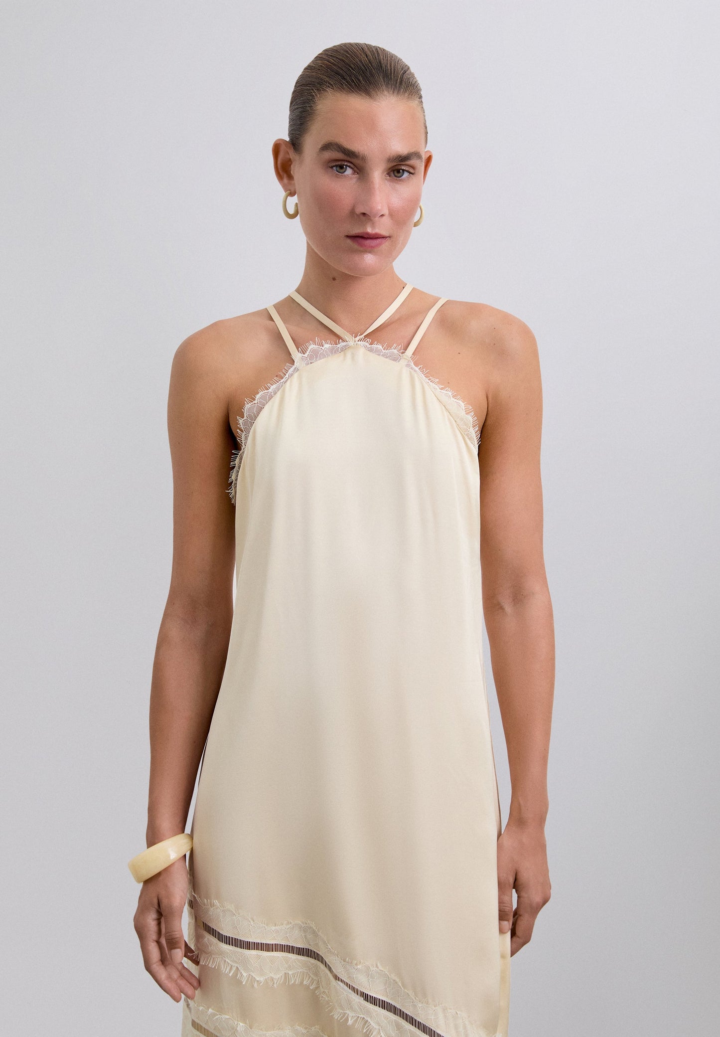 VESTIDO LENCERO SATINADO - Scalpers