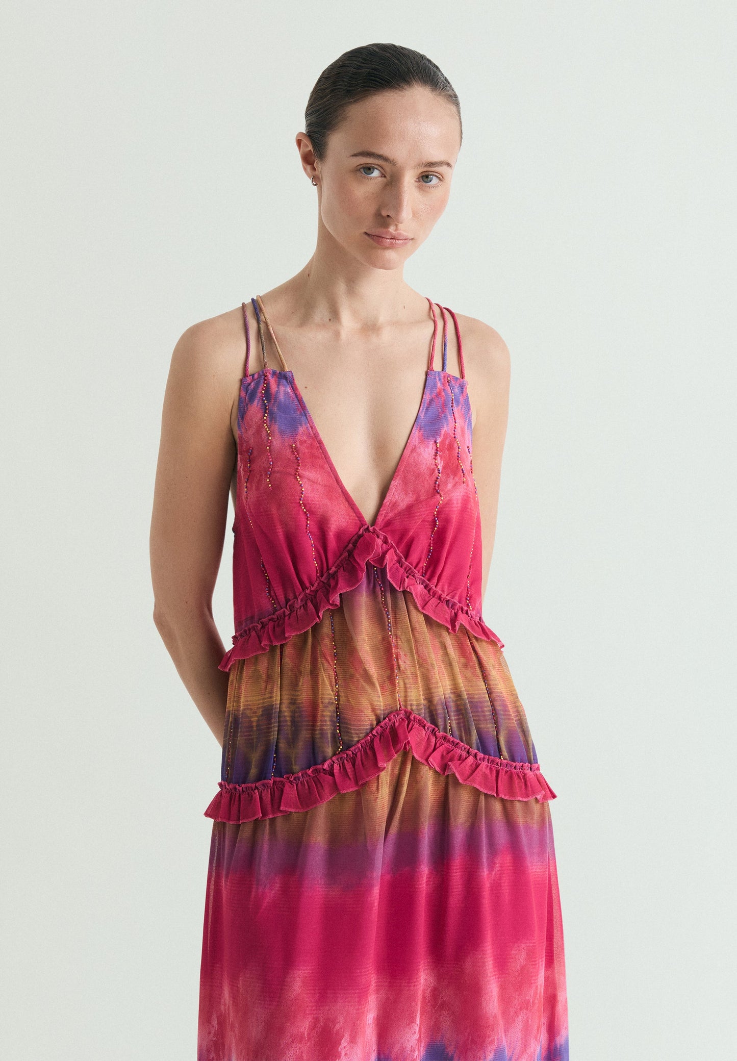 LONG TIE DYE DRESS