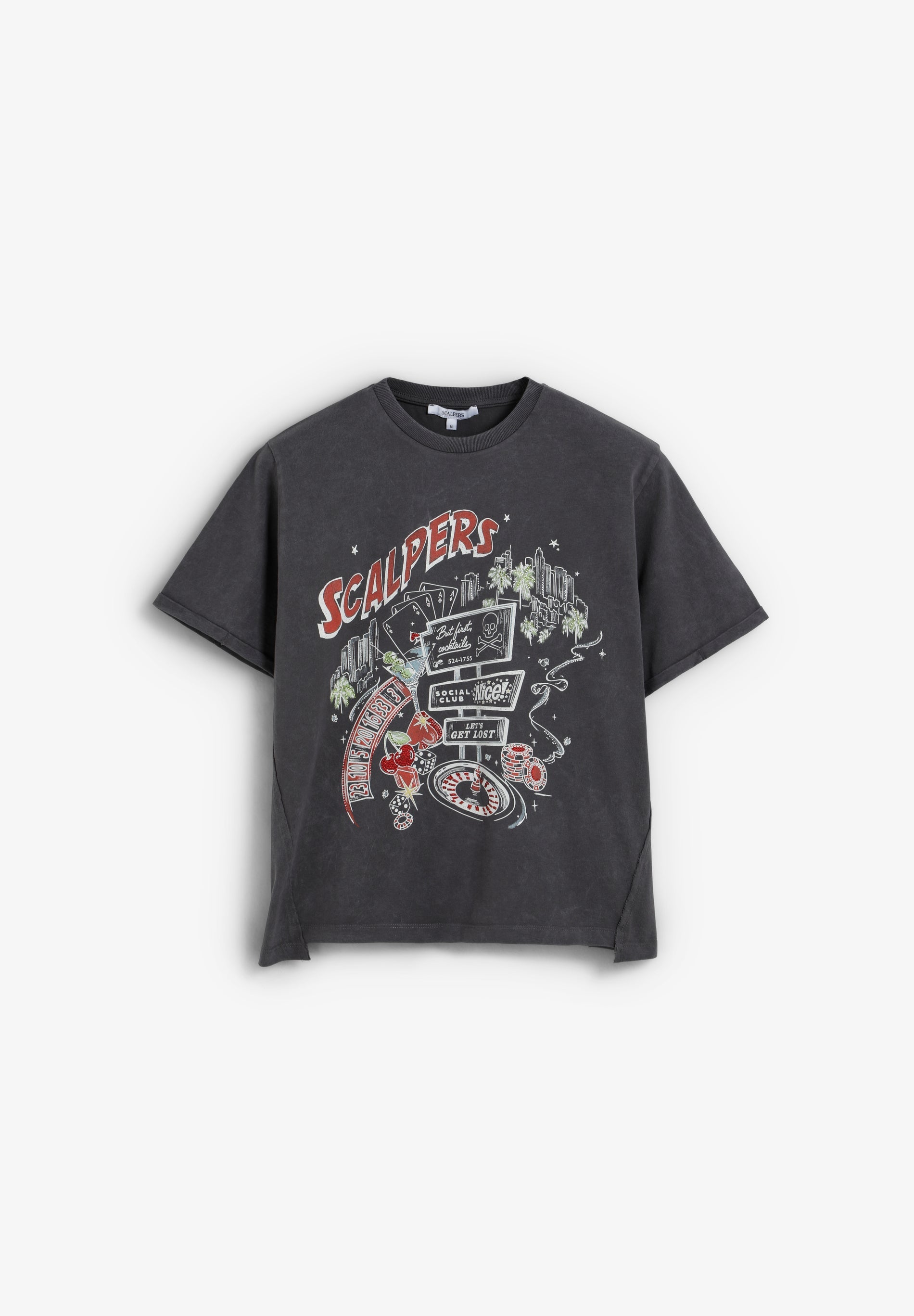 ASYMMETRIC PRINT T-SHIRT