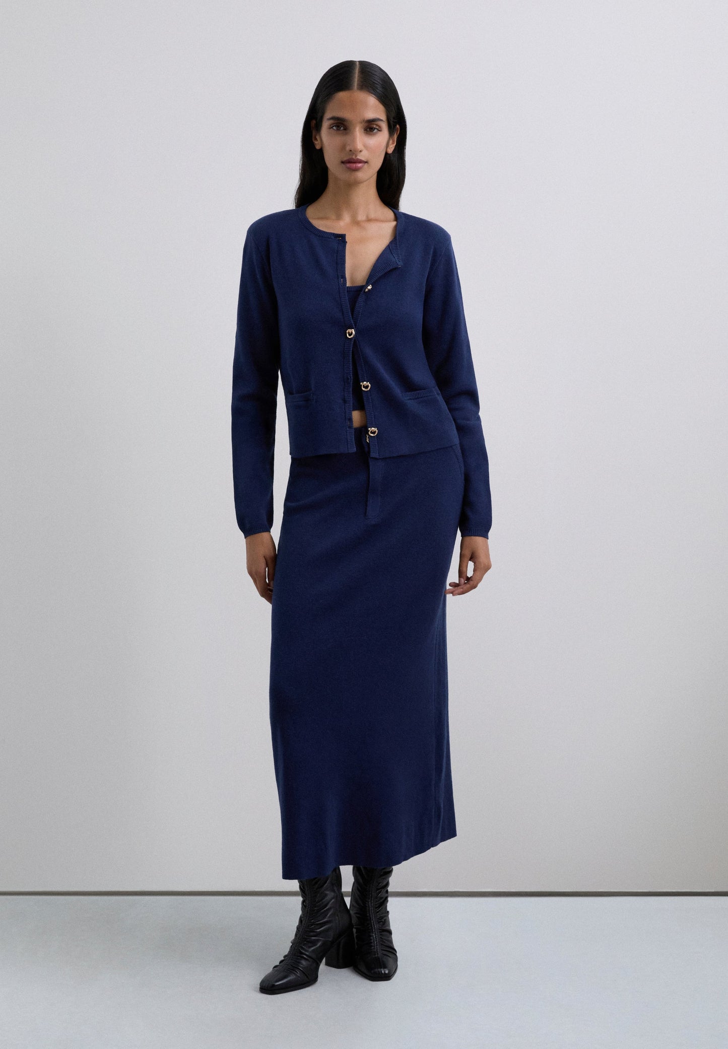 CARDIGAN WITH GOLD BUTTONS