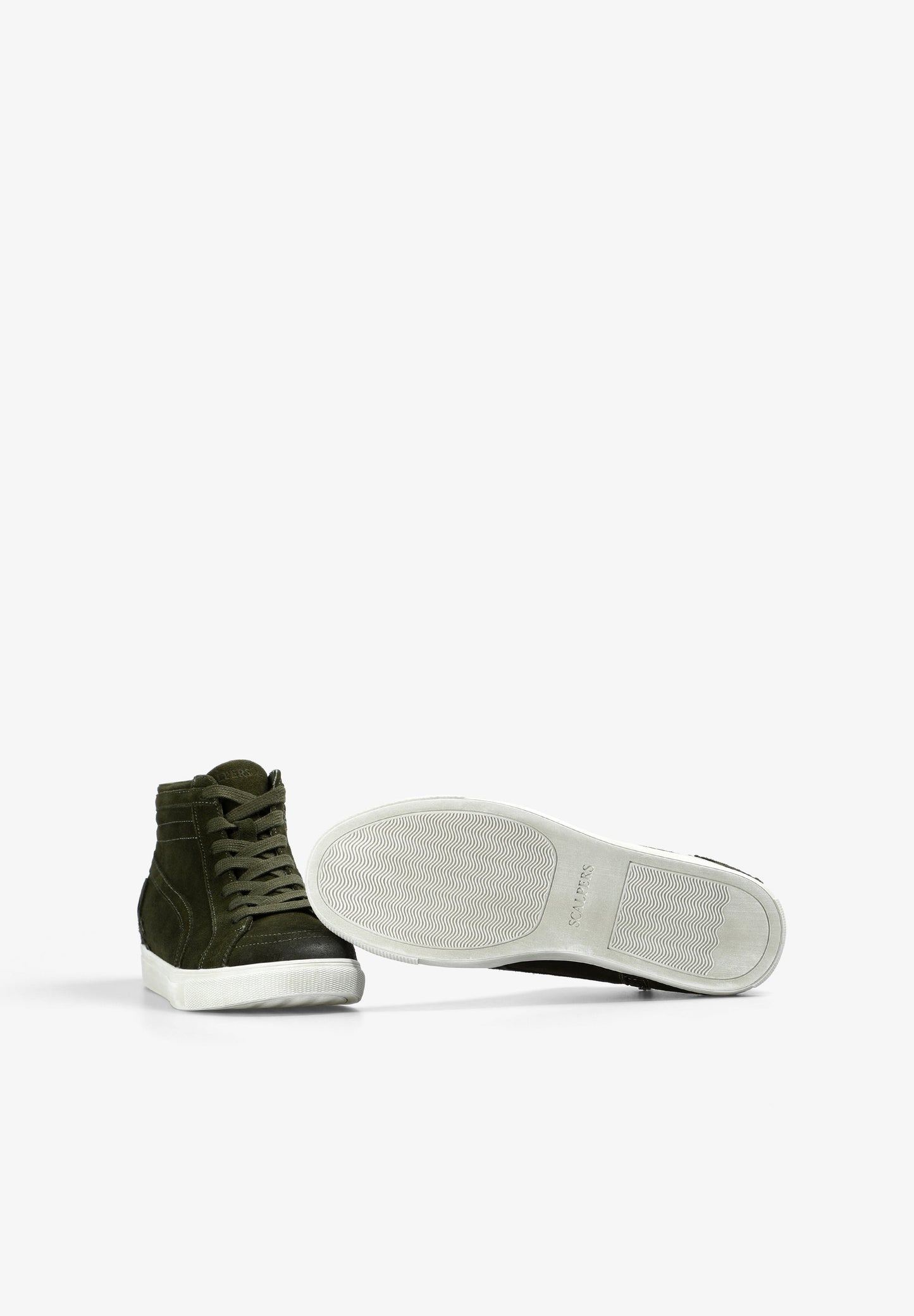 HIGH TOP LEATHER SKULL SNEAKERS