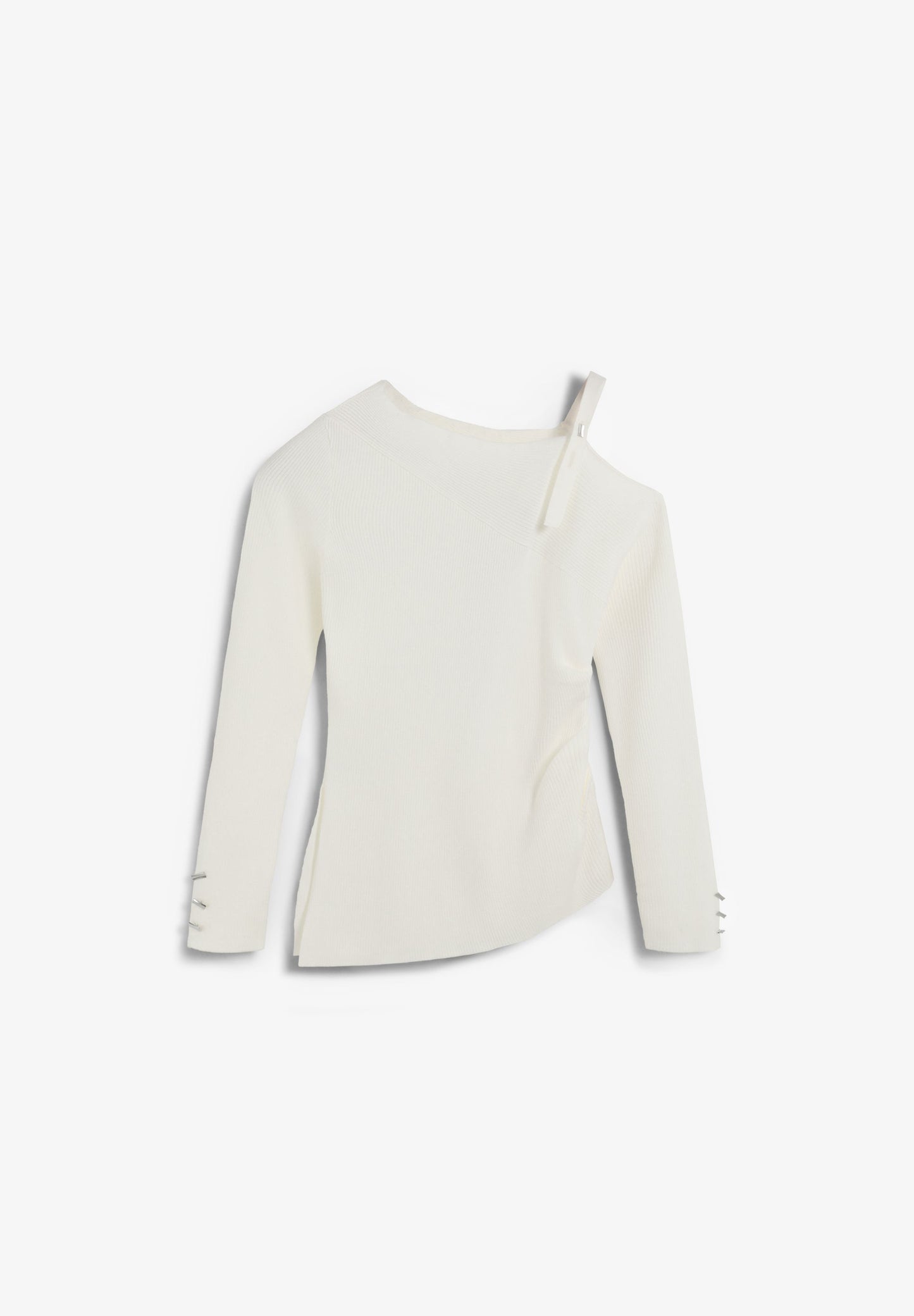 ASYMMETRIC RIBBED SWEATER