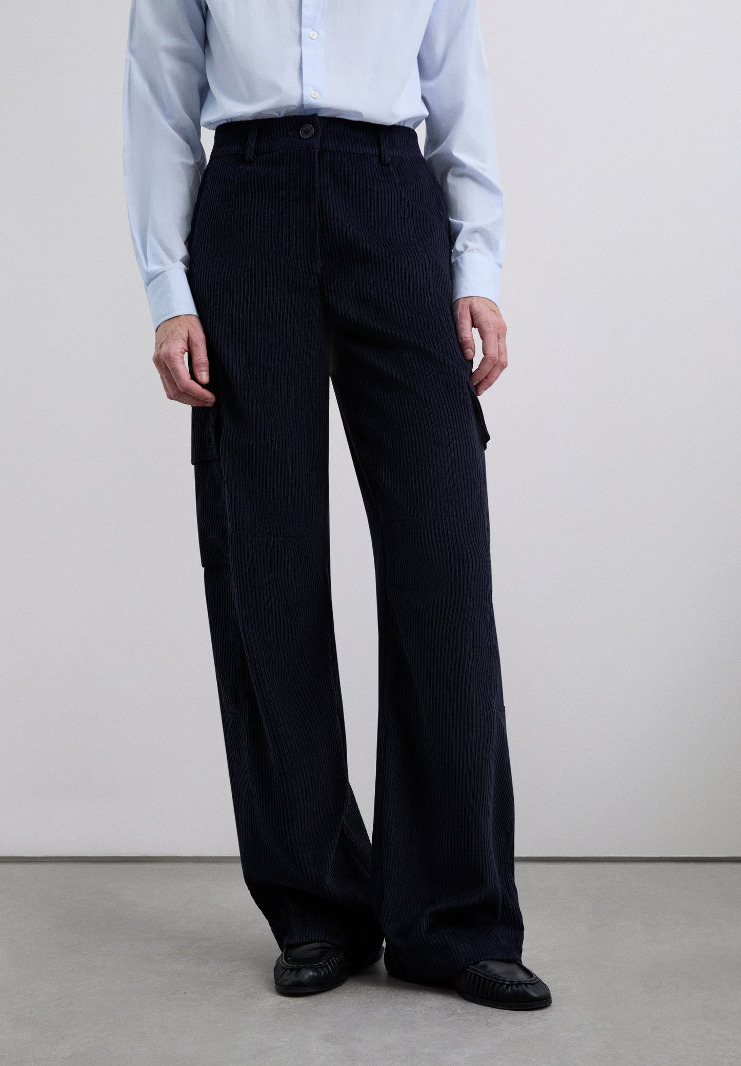CORDUROY CARGO TROUSERS