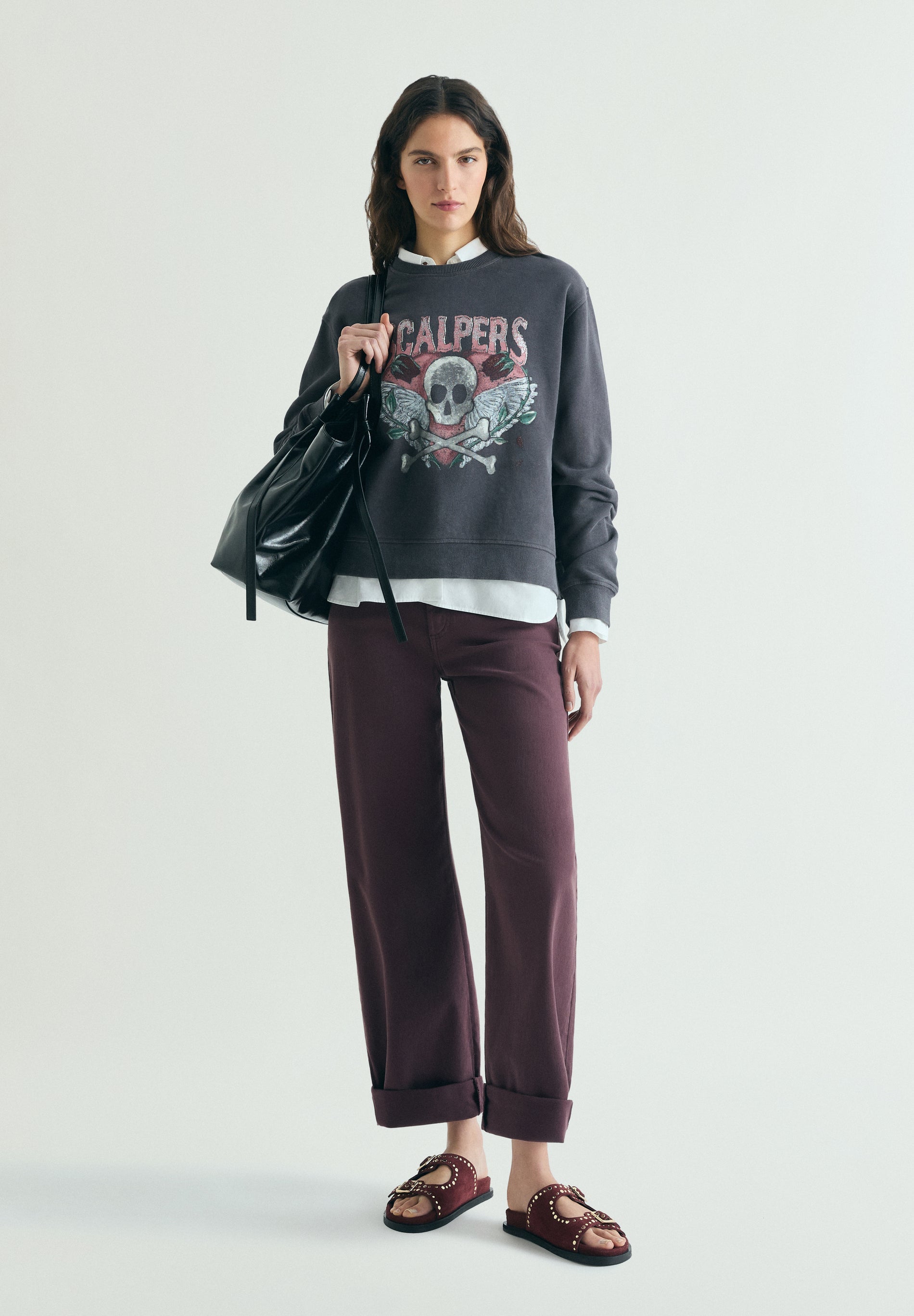 PRINTED SKULL HOODIE