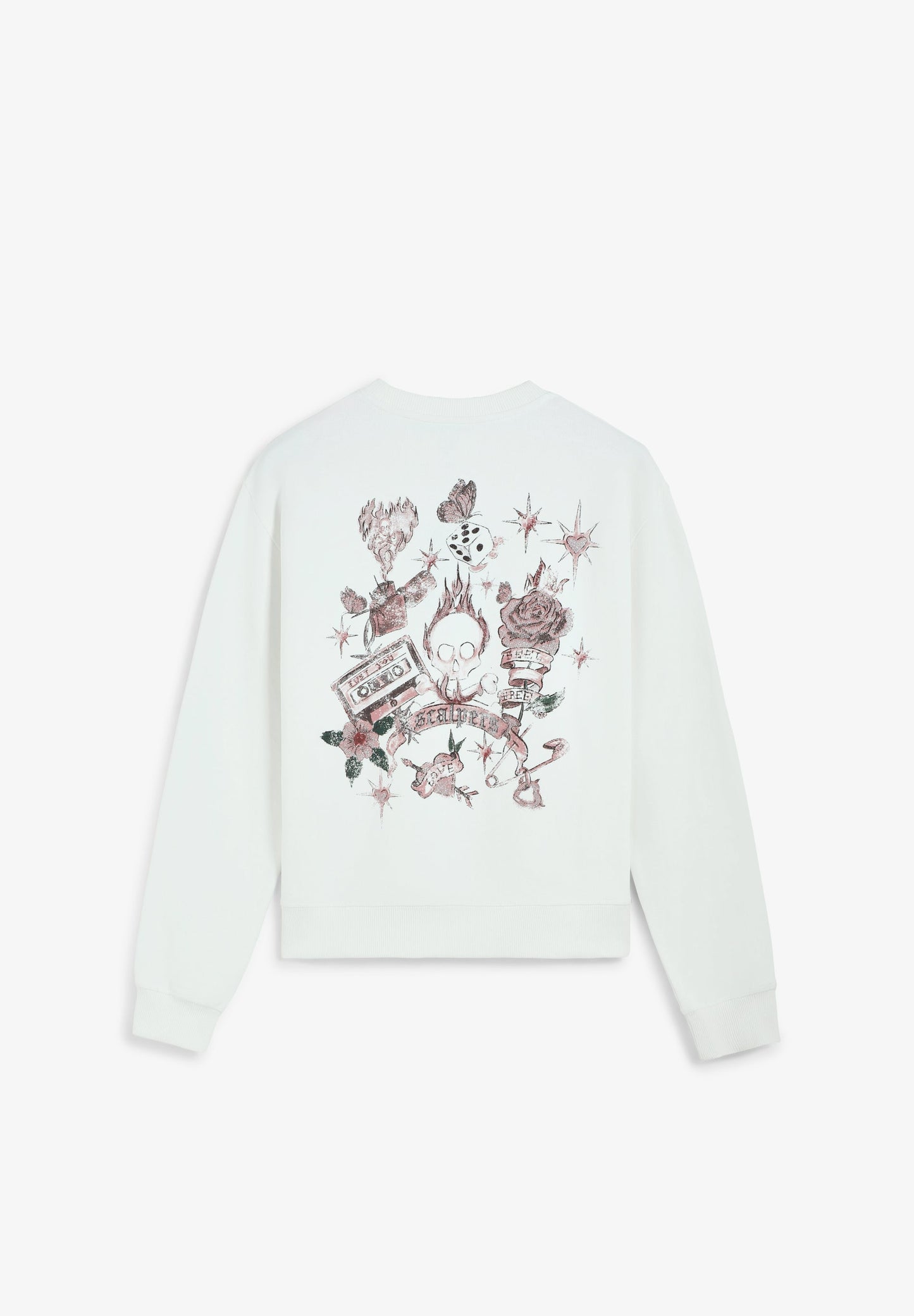 PRINTED SKULL HOODIE