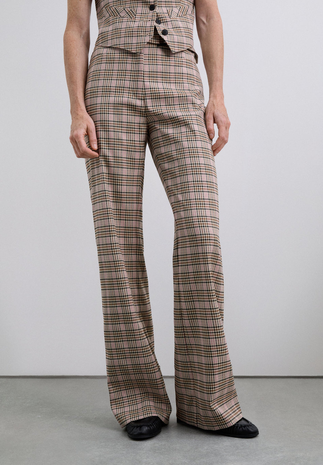 PANTALÓN CAMPANA CUADROS - Scalpers