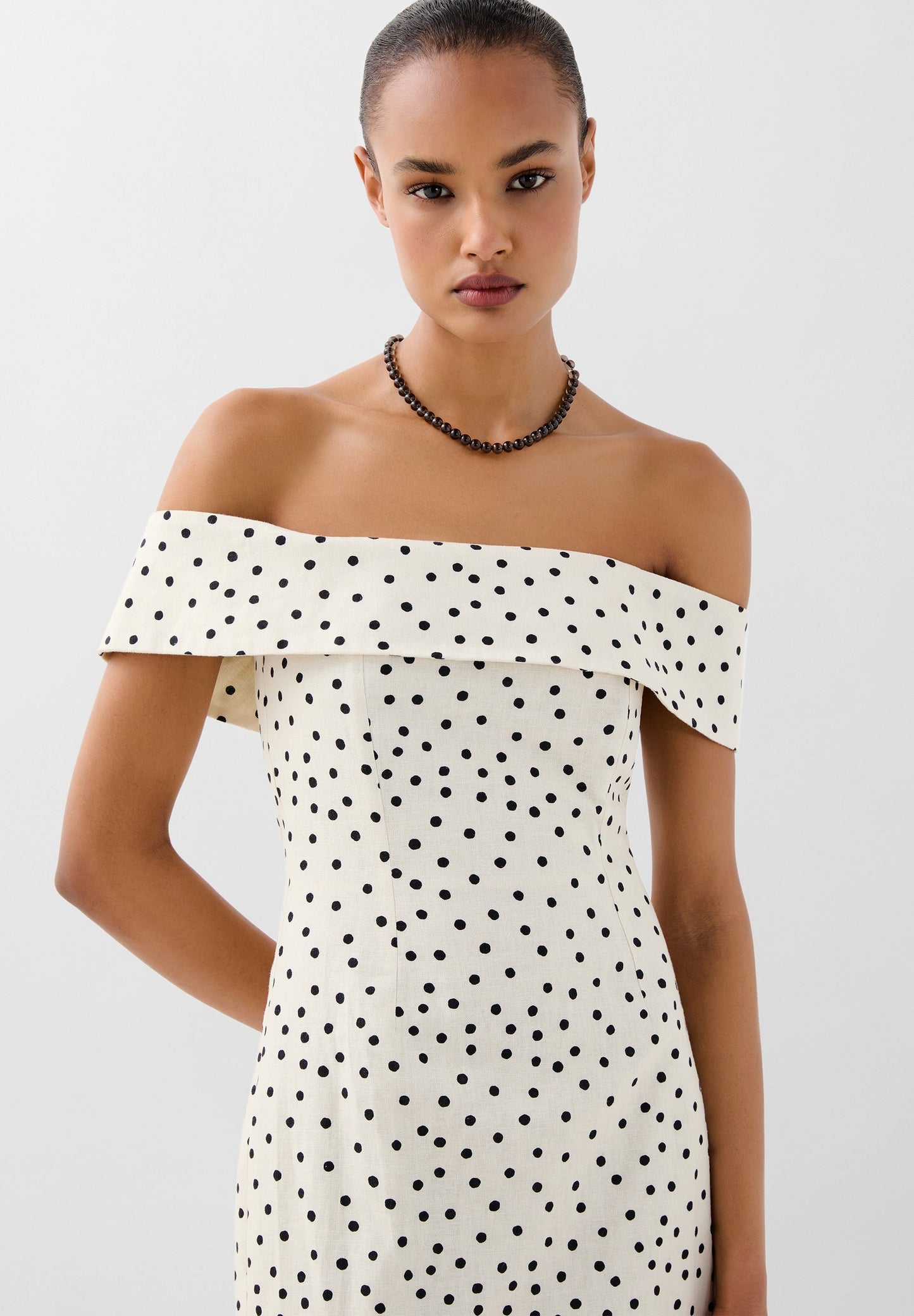 SCFAIRSTRAPLESSLINEN DRESS