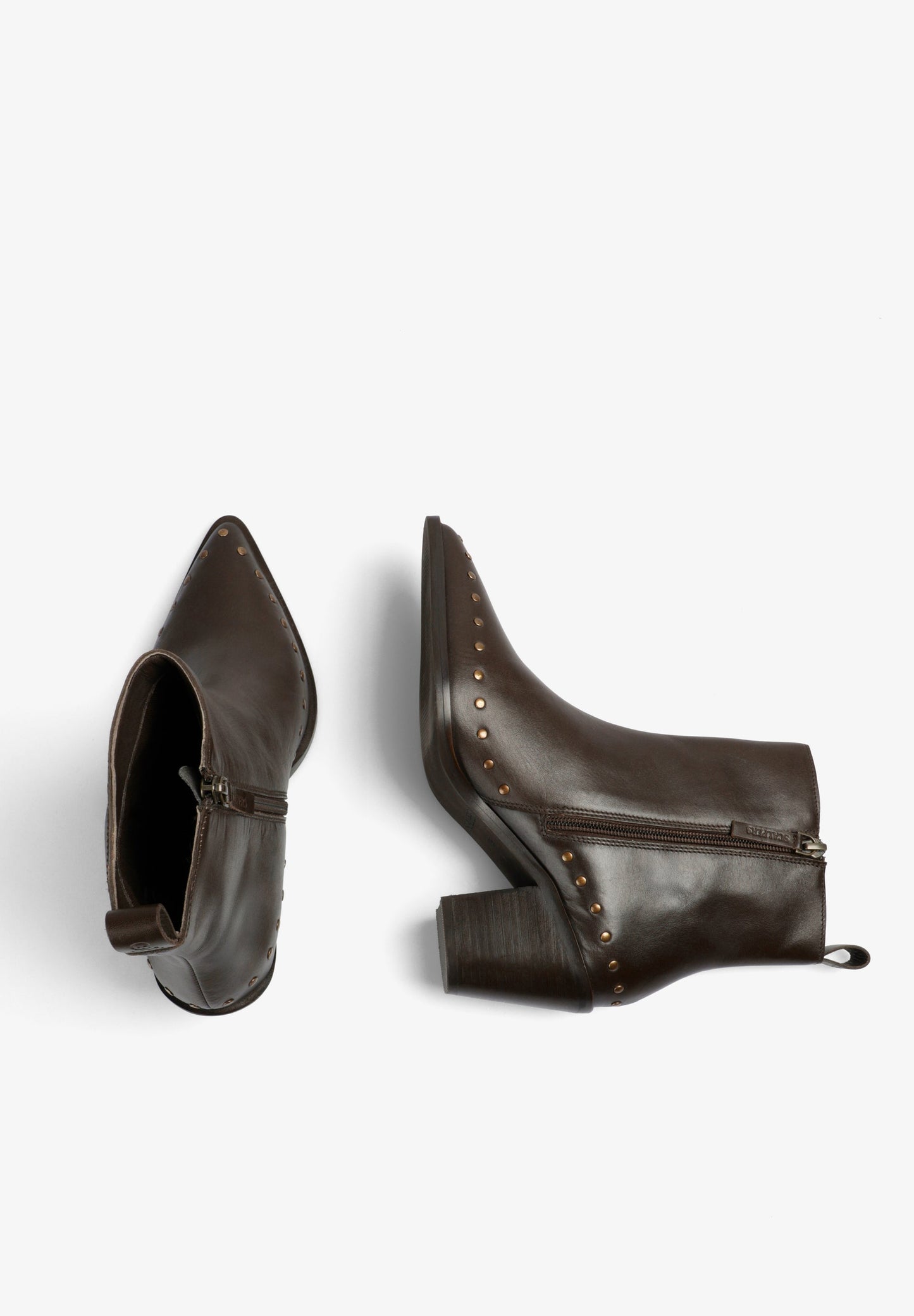 STUDDED LEATHER BOOTS