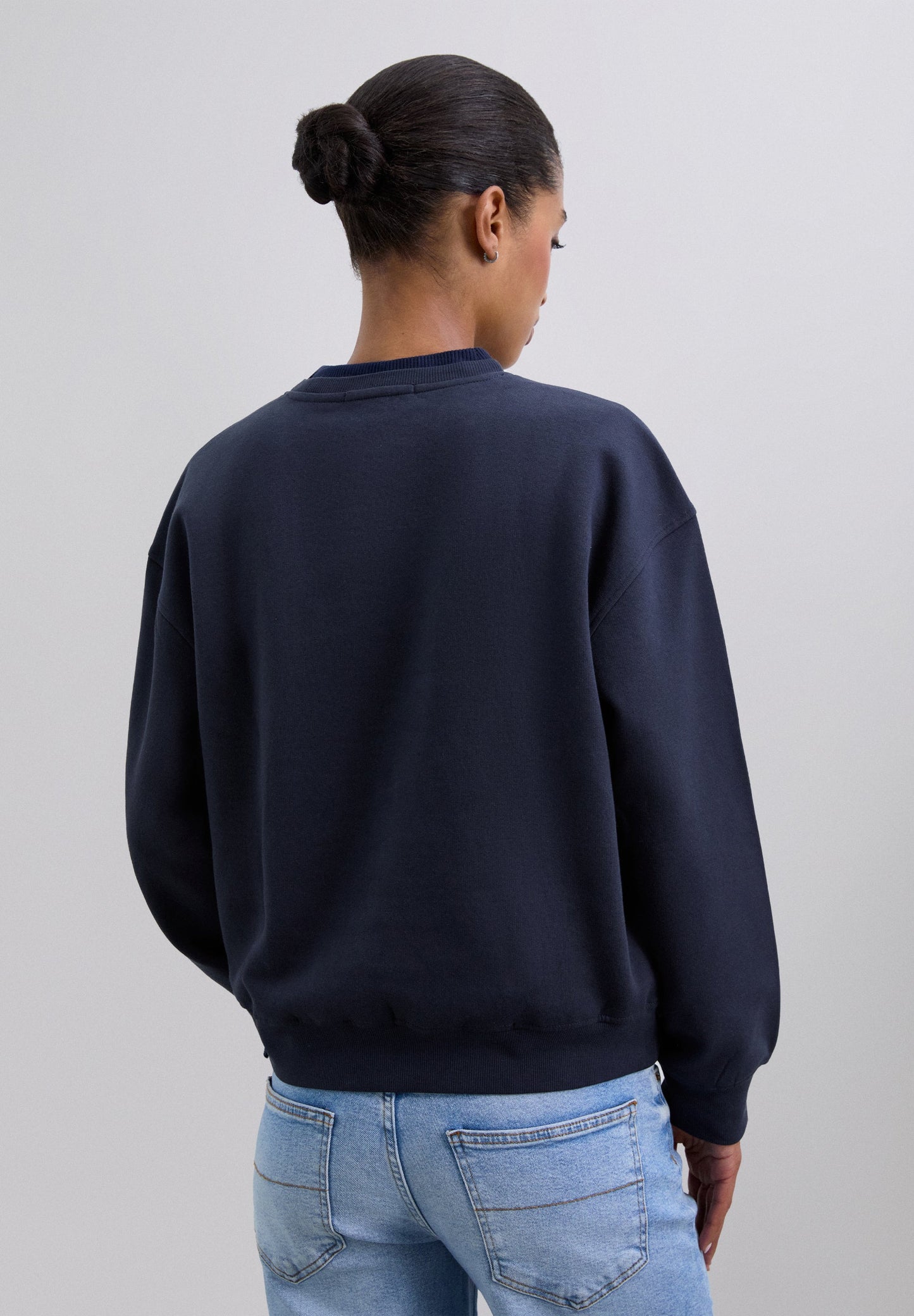 STRIPED COLLAGE PRINT SWEATSHIRT